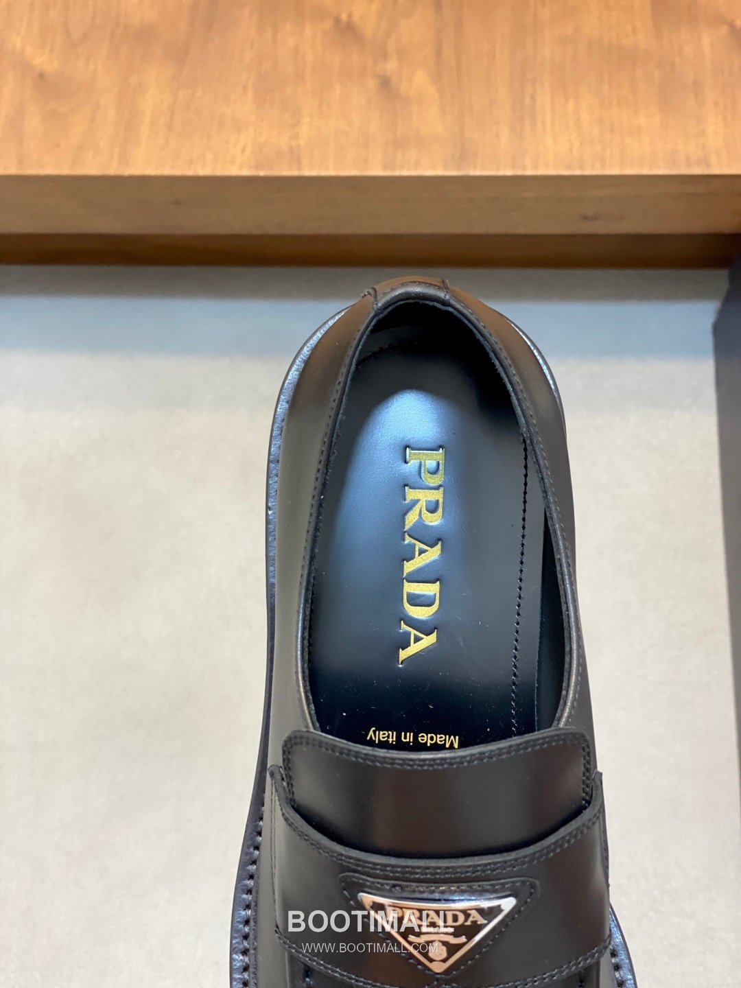프라다 수입소가죽 브로그디테일 레이스업 블랙 더비슈즈 Prada Imported Calfskin Brogue Detail Lace-up Black Derby Shoes 7