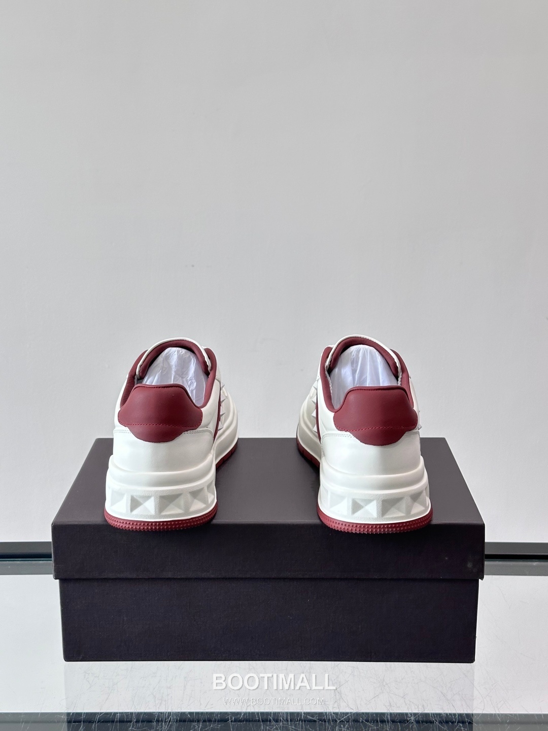 발렌티노 송아지가죽 펀칭디테일 플랫폼 화이트 스니커즈 Valentino Calfskin Perforated Detail Platform White Sneakers 5cm 8