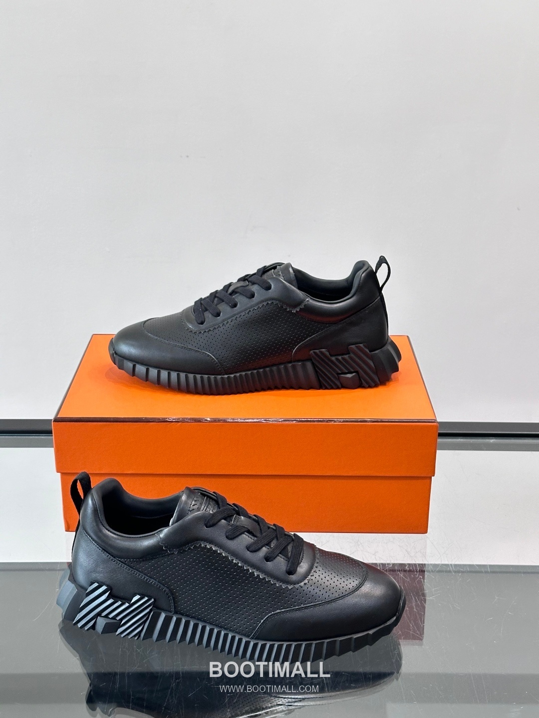 에르메스 송아지가죽 H로고 플랫폼 화이트 스니커즈 Hermes Calfskin H Logo Platform White Sneakers 4cm 4