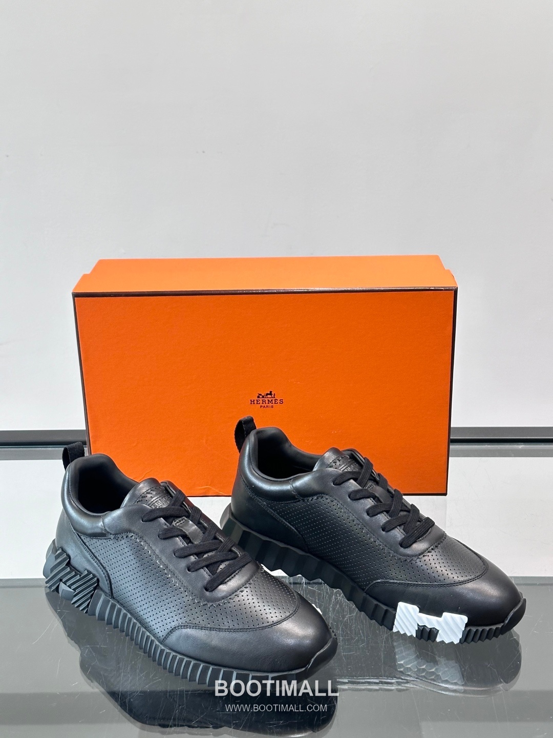 에르메스 송아지가죽 H로고 플랫폼 화이트 스니커즈 Hermes Calfskin H Logo Platform White Sneakers 4cm 5