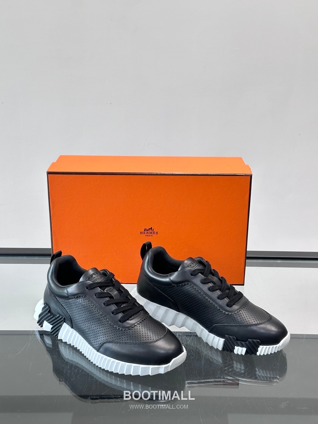 에르메스 송아지가죽 H로고 플랫폼 화이트 스니커즈 Hermes Calfskin H Logo Platform White Sneakers 4cm 5