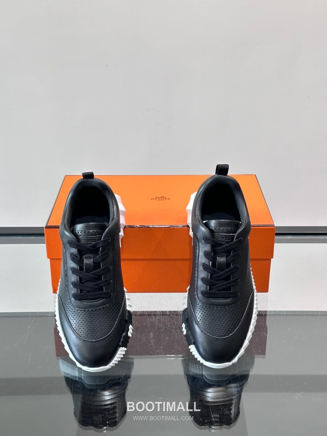 에르메스 송아지가죽 H로고 플랫폼 화이트 스니커즈 Hermes Calfskin H Logo Platform White Sneakers 4cm 6