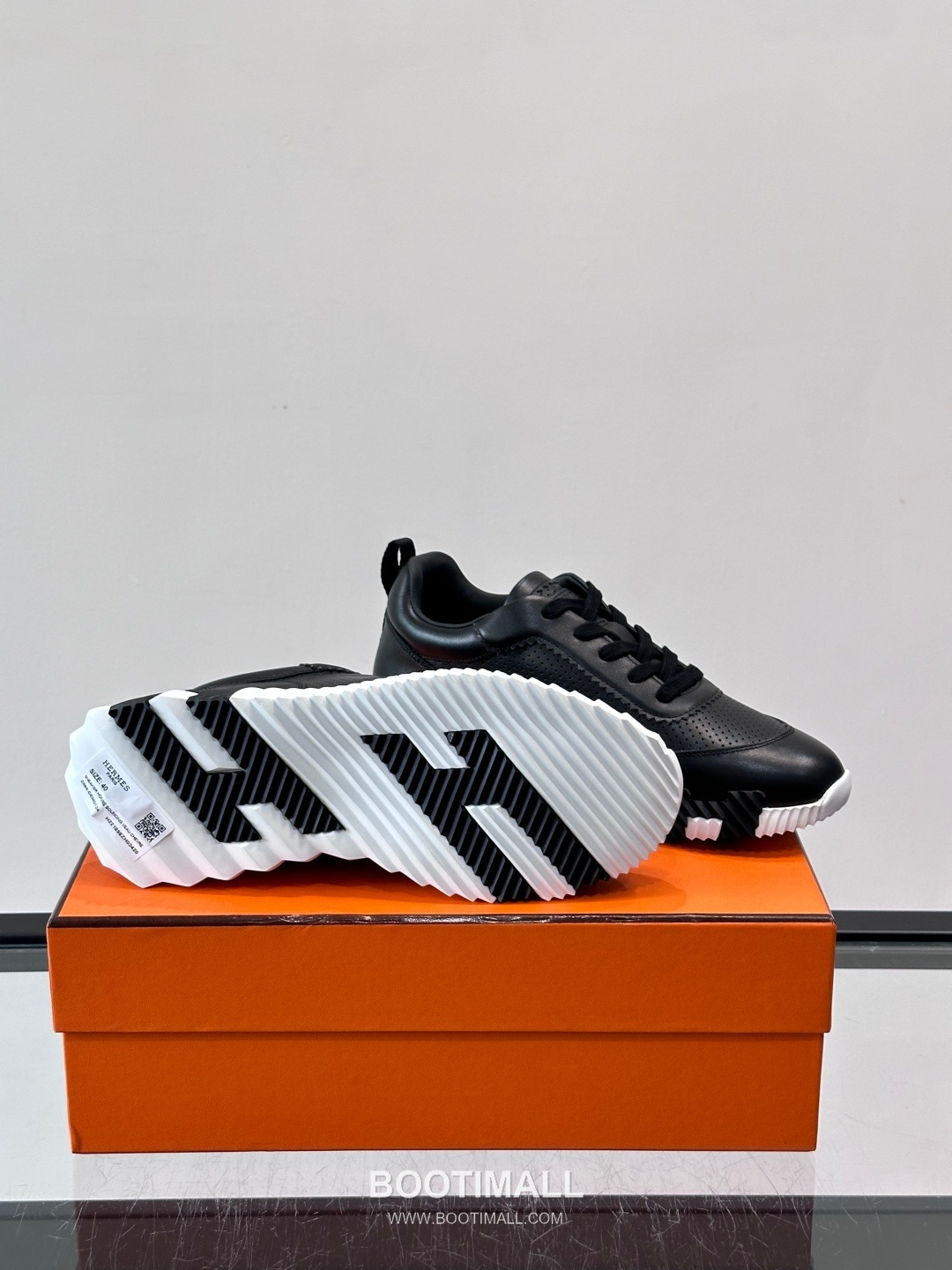 에르메스 송아지가죽 H로고 플랫폼 화이트 스니커즈 Hermes Calfskin H Logo Platform White Sneakers 4cm 9