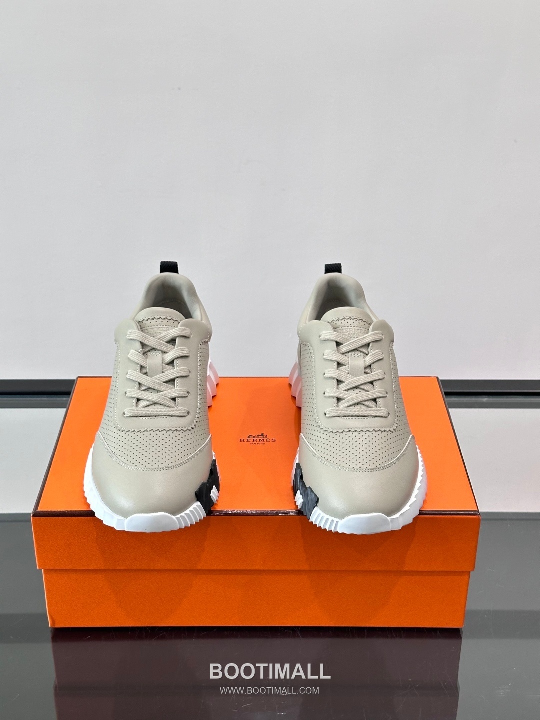 에르메스 송아지가죽 H로고 플랫폼 화이트 스니커즈 Hermes Calfskin H Logo Platform White Sneakers 4cm 2