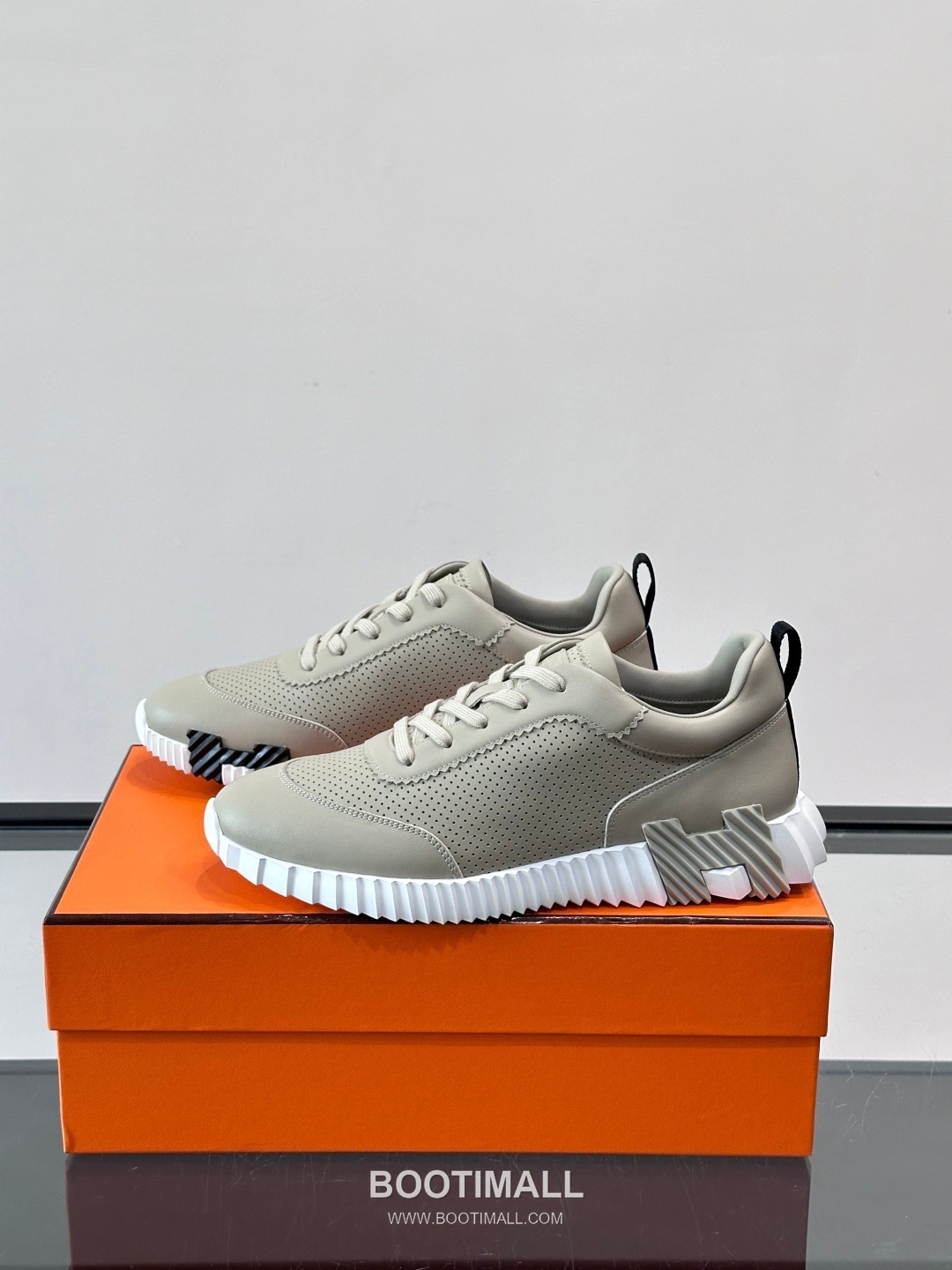 에르메스 송아지가죽 H로고 플랫폼 화이트 스니커즈 Hermes Calfskin H Logo Platform White Sneakers 4cm 3