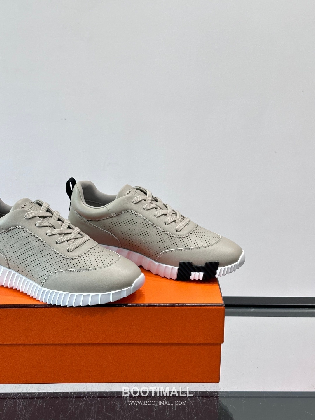 에르메스 송아지가죽 H로고 플랫폼 화이트 스니커즈 Hermes Calfskin H Logo Platform White Sneakers 4cm 7