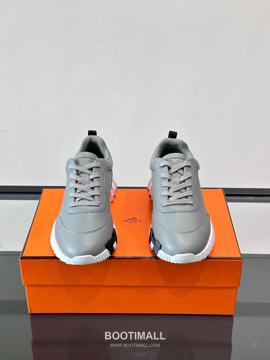 에르메스 송아지가죽 H로고 플랫폼 화이트 스니커즈 Hermes Calfskin H Logo Platform White Sneakers 4cm 2