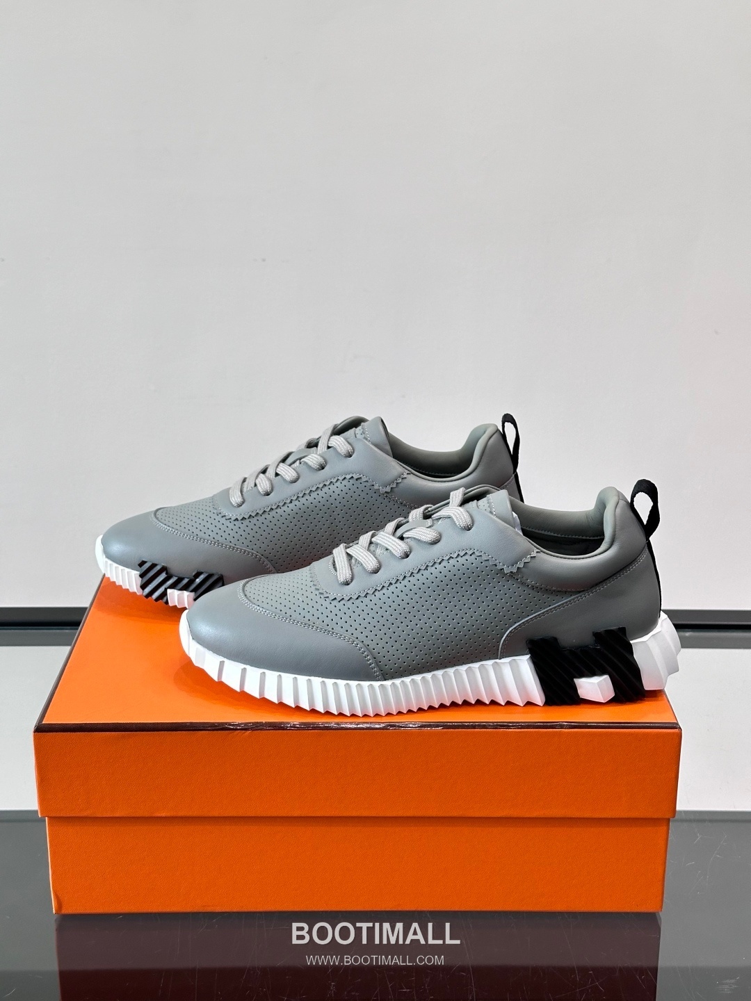 에르메스 송아지가죽 H로고 플랫폼 화이트 스니커즈 Hermes Calfskin H Logo Platform White Sneakers 4cm 3