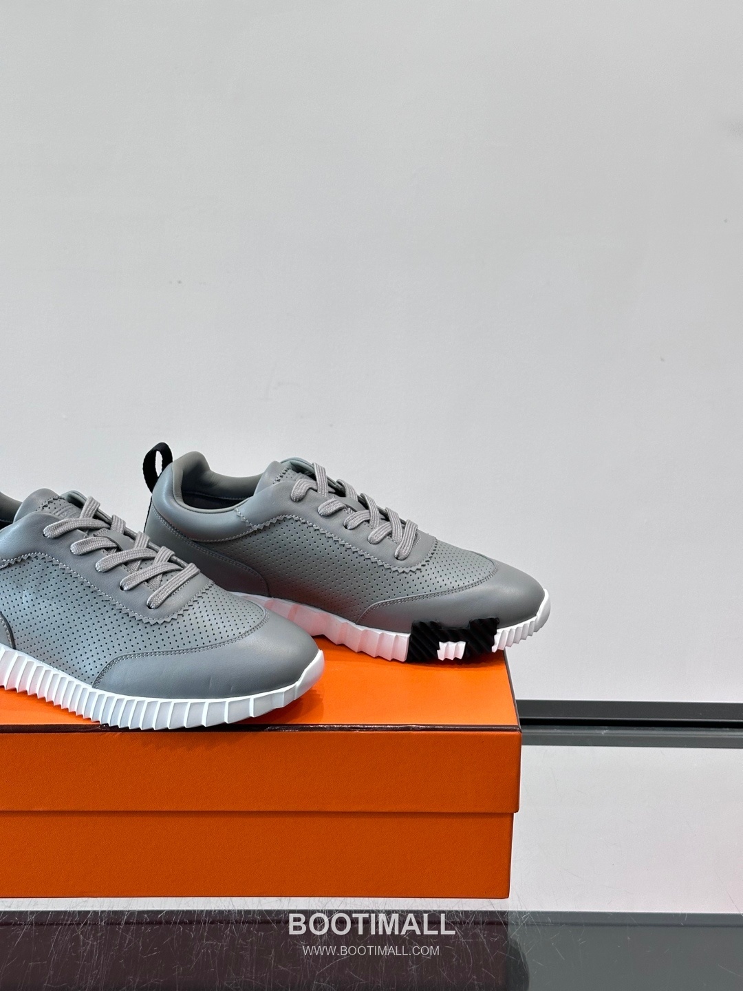 에르메스 송아지가죽 H로고 플랫폼 화이트 스니커즈 Hermes Calfskin H Logo Platform White Sneakers 4cm 7