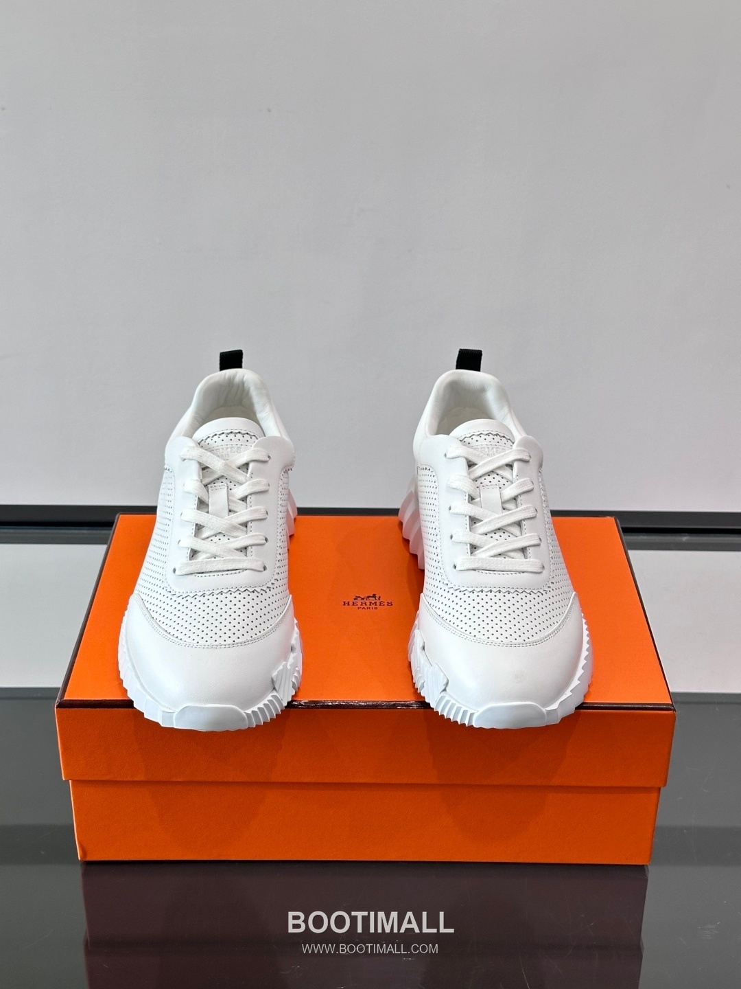 에르메스 송아지가죽 H로고 플랫폼 화이트 스니커즈 Hermes Calfskin H Logo Platform White Sneakers 4cm 2