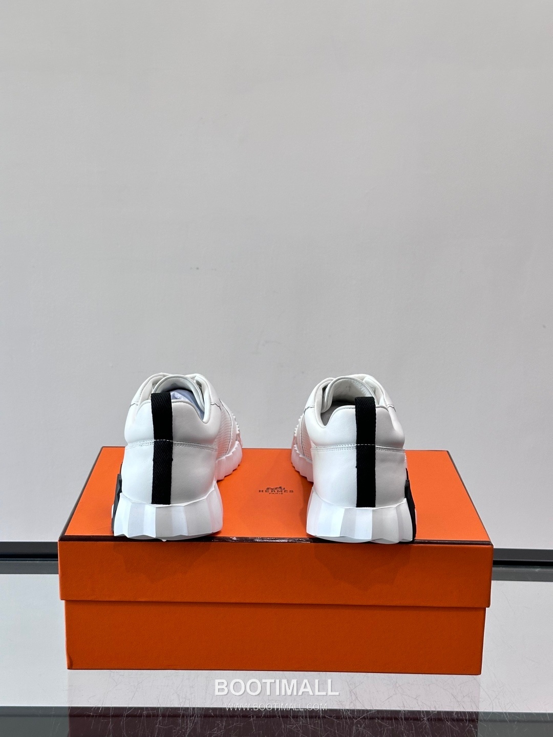 에르메스 송아지가죽 H로고 플랫폼 화이트 스니커즈 Hermes Calfskin H Logo Platform White Sneakers 4cm 8