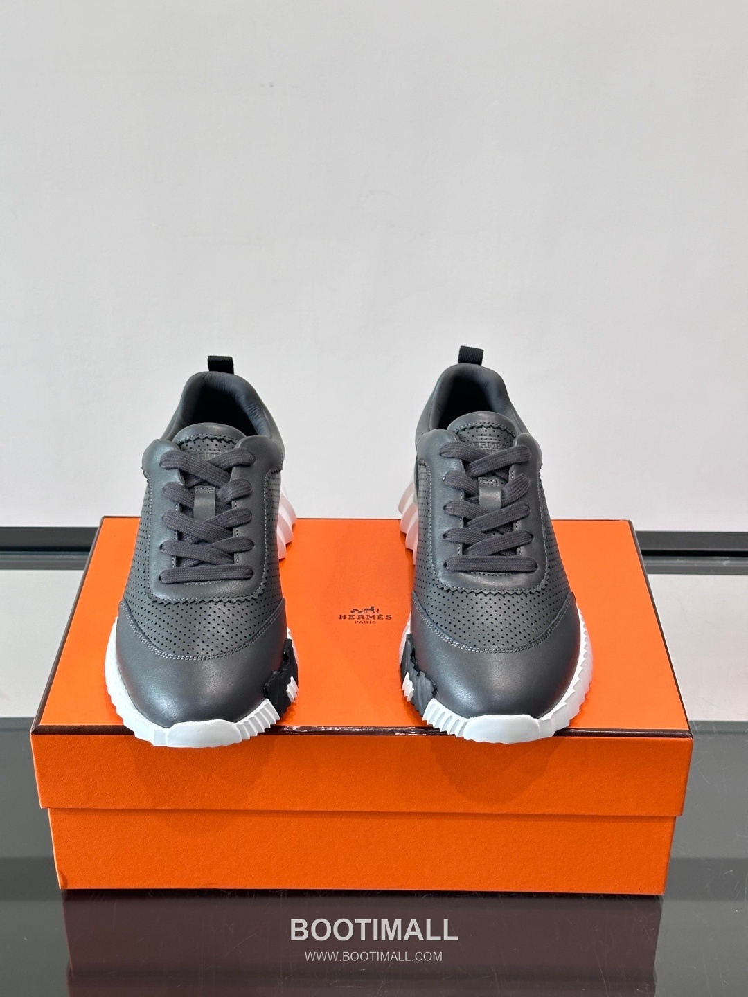 에르메스 송아지가죽 H로고 플랫폼 화이트 스니커즈 Hermes Calfskin H Logo Platform White Sneakers 4cm 2