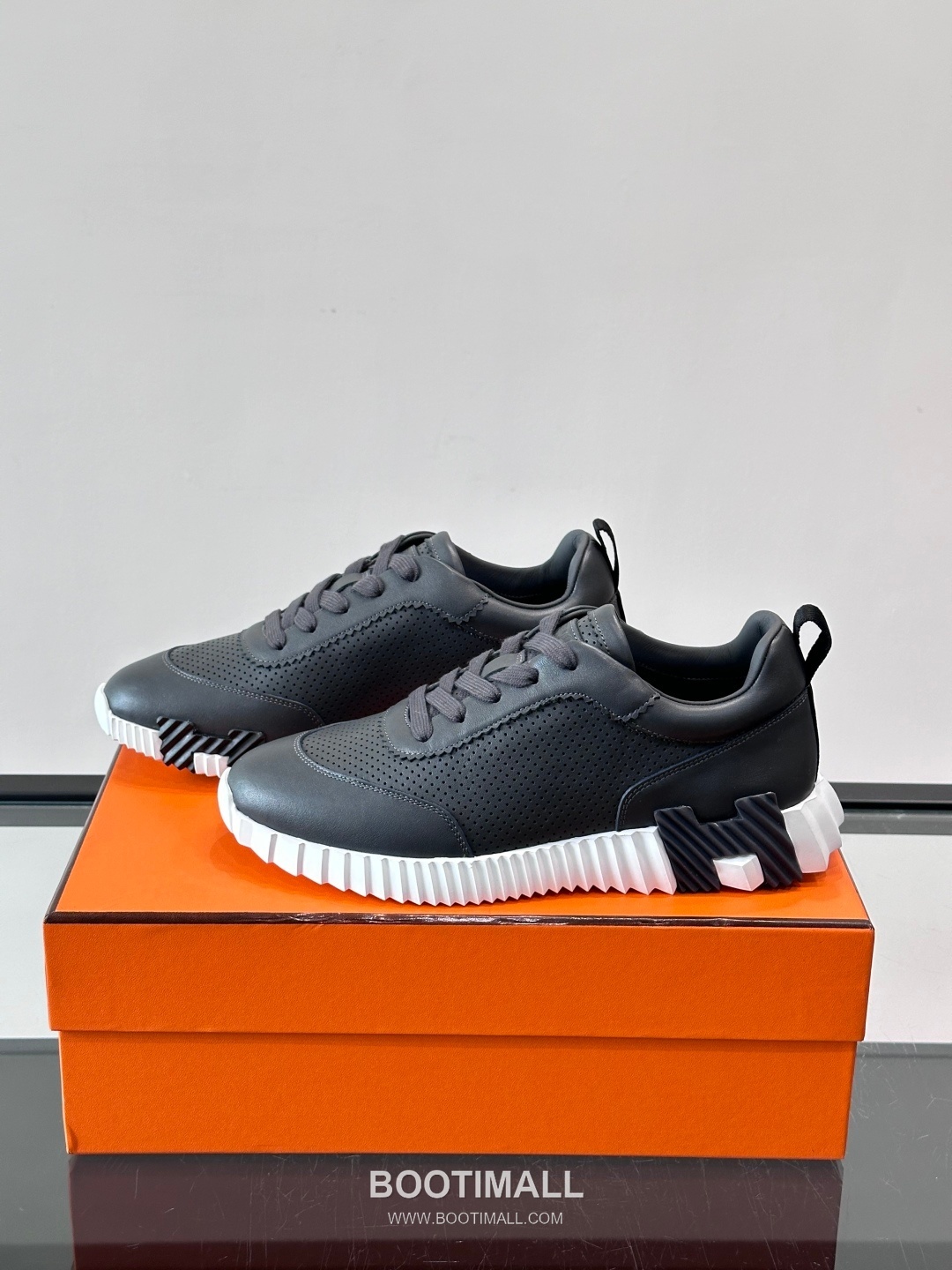 에르메스 송아지가죽 H로고 플랫폼 화이트 스니커즈 Hermes Calfskin H Logo Platform White Sneakers 4cm 3