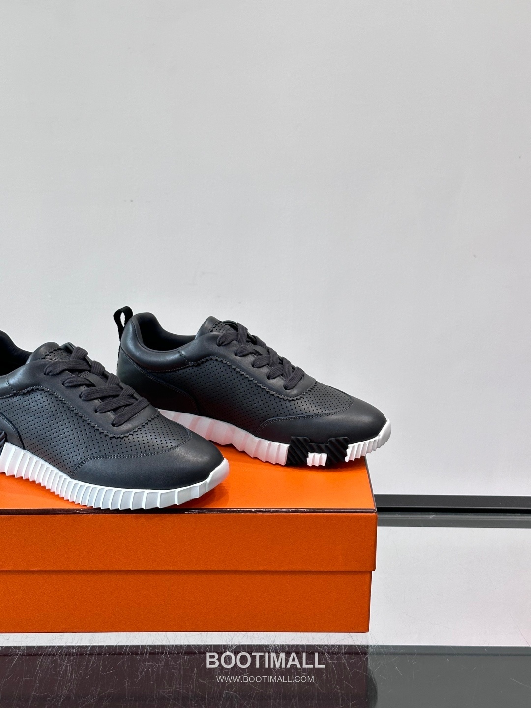 에르메스 송아지가죽 H로고 플랫폼 화이트 스니커즈 Hermes Calfskin H Logo Platform White Sneakers 4cm 7