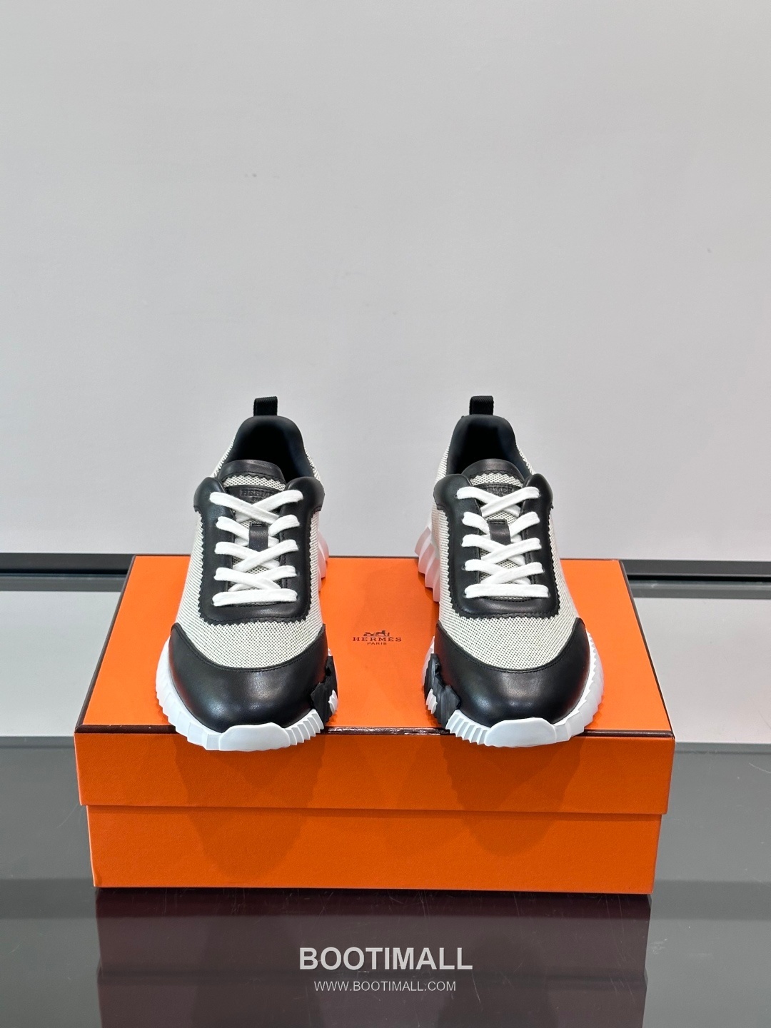 에르메스 송아지가죽 H로고 플랫폼 화이트 스니커즈 Hermes Calfskin H Logo Platform White Sneakers 4cm 2