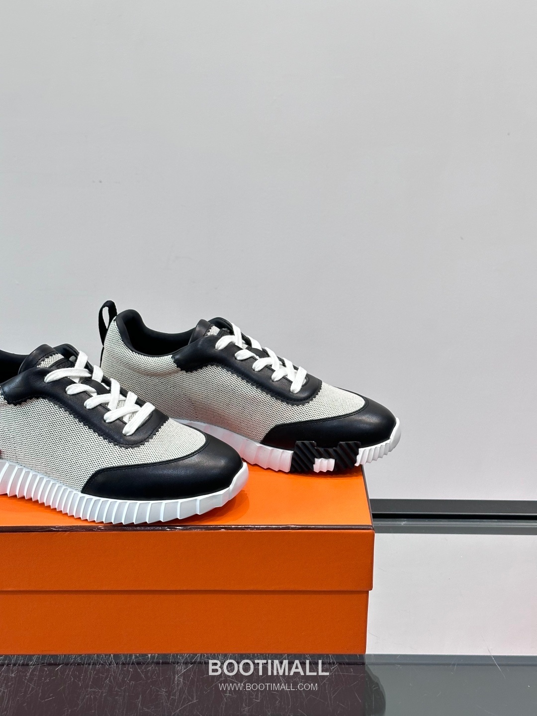 에르메스 송아지가죽 H로고 플랫폼 화이트 스니커즈 Hermes Calfskin H Logo Platform White Sneakers 4cm 7