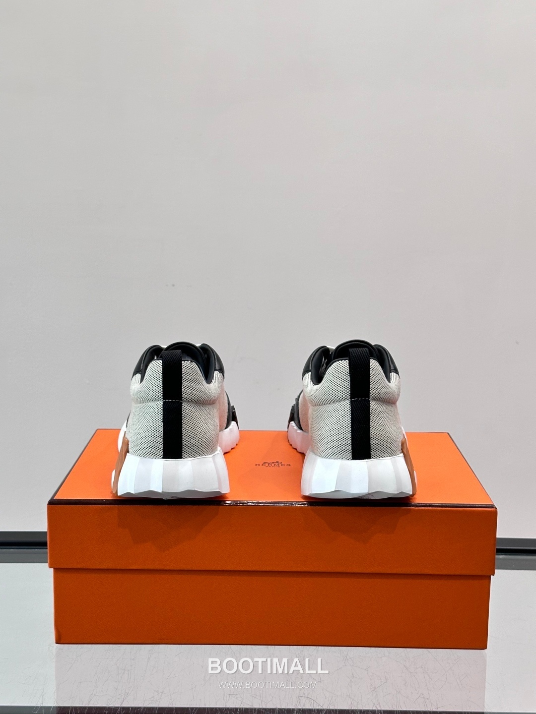 에르메스 송아지가죽 H로고 플랫폼 화이트 스니커즈 Hermes Calfskin H Logo Platform White Sneakers 4cm 8