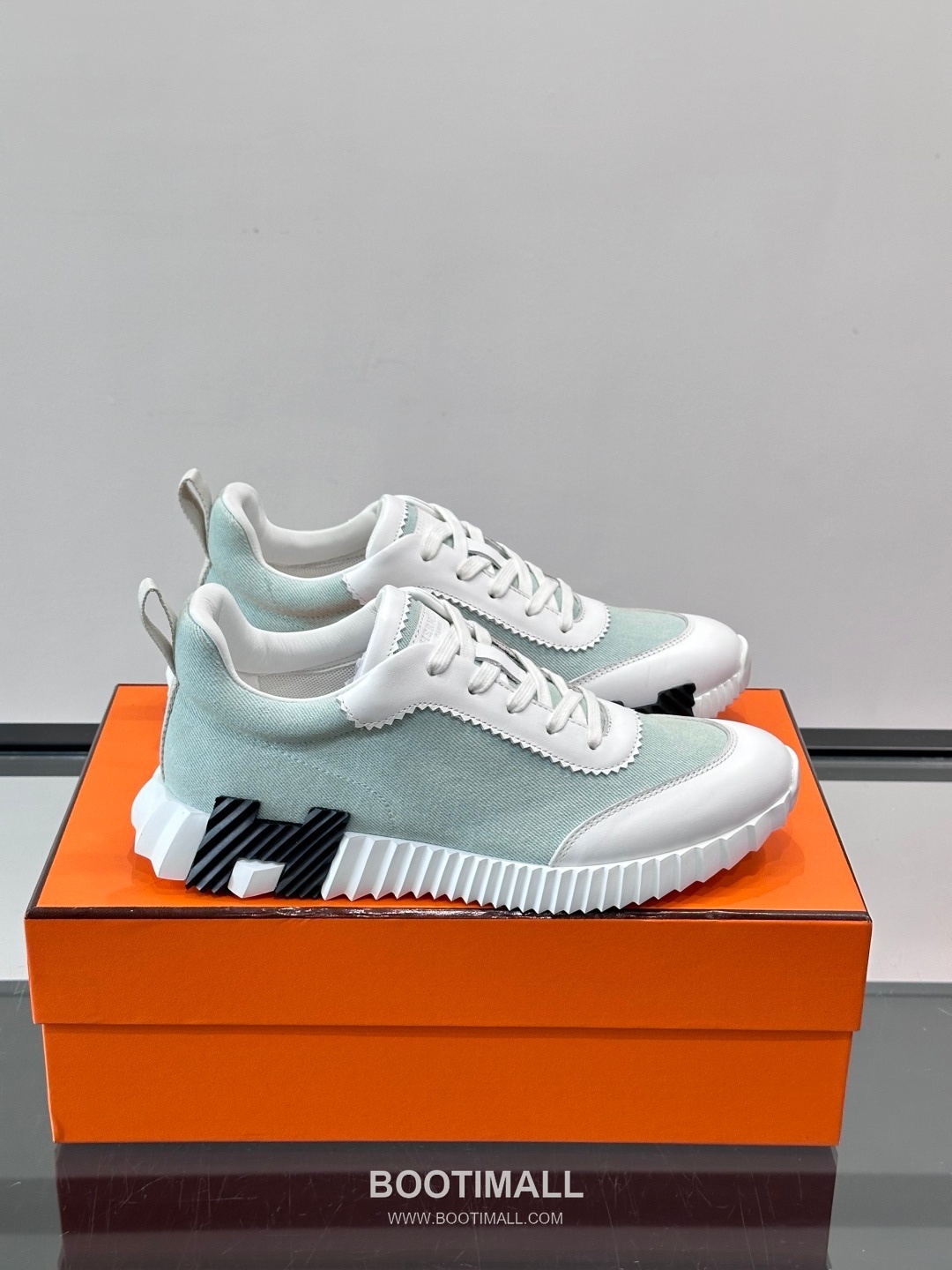 에르메스 송아지가죽 H로고 플랫폼 화이트 스니커즈 Hermes Calfskin H Logo Platform White Sneakers 4cm 1