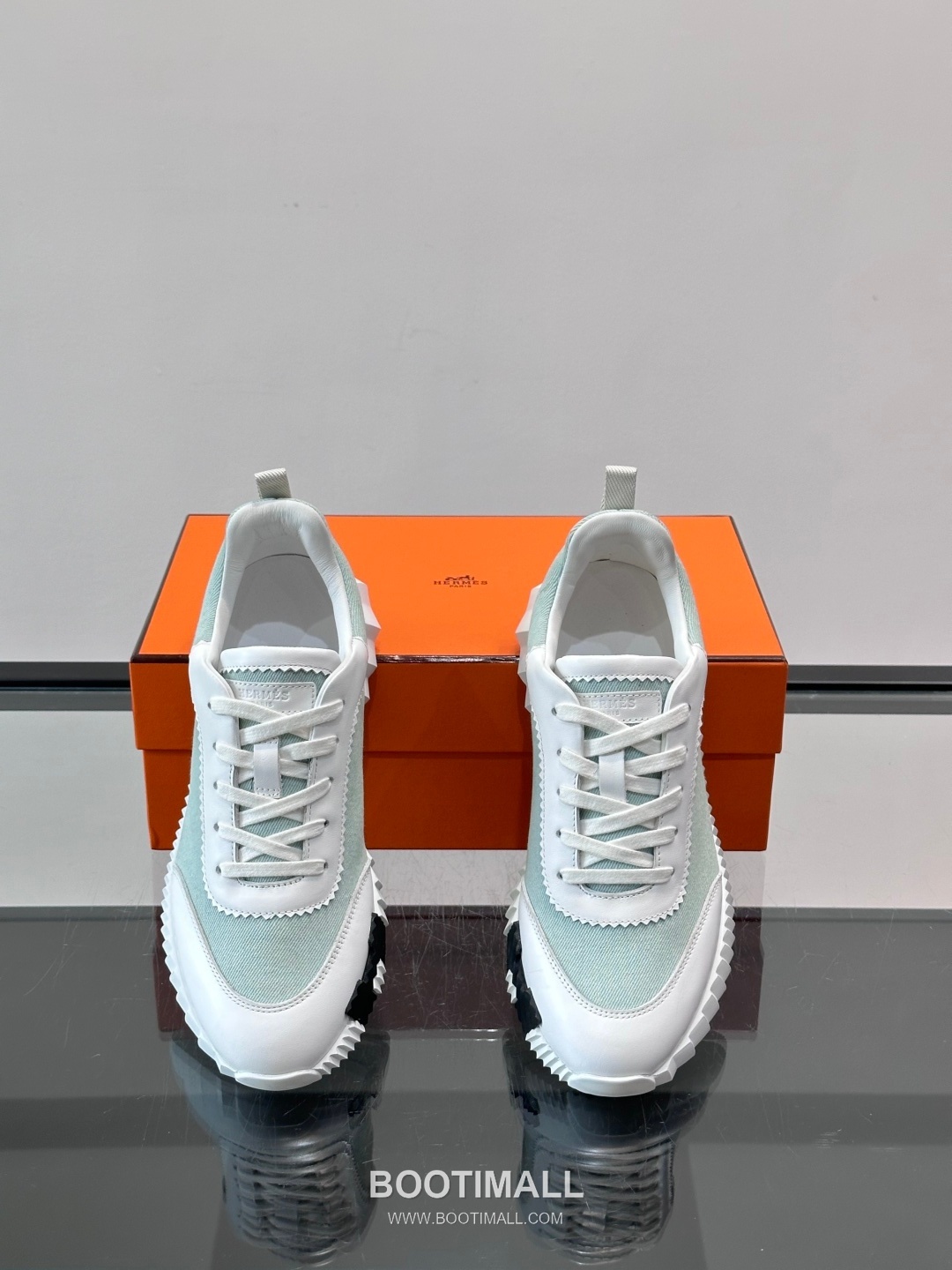 에르메스 송아지가죽 H로고 플랫폼 화이트 스니커즈 Hermes Calfskin H Logo Platform White Sneakers 4cm 6