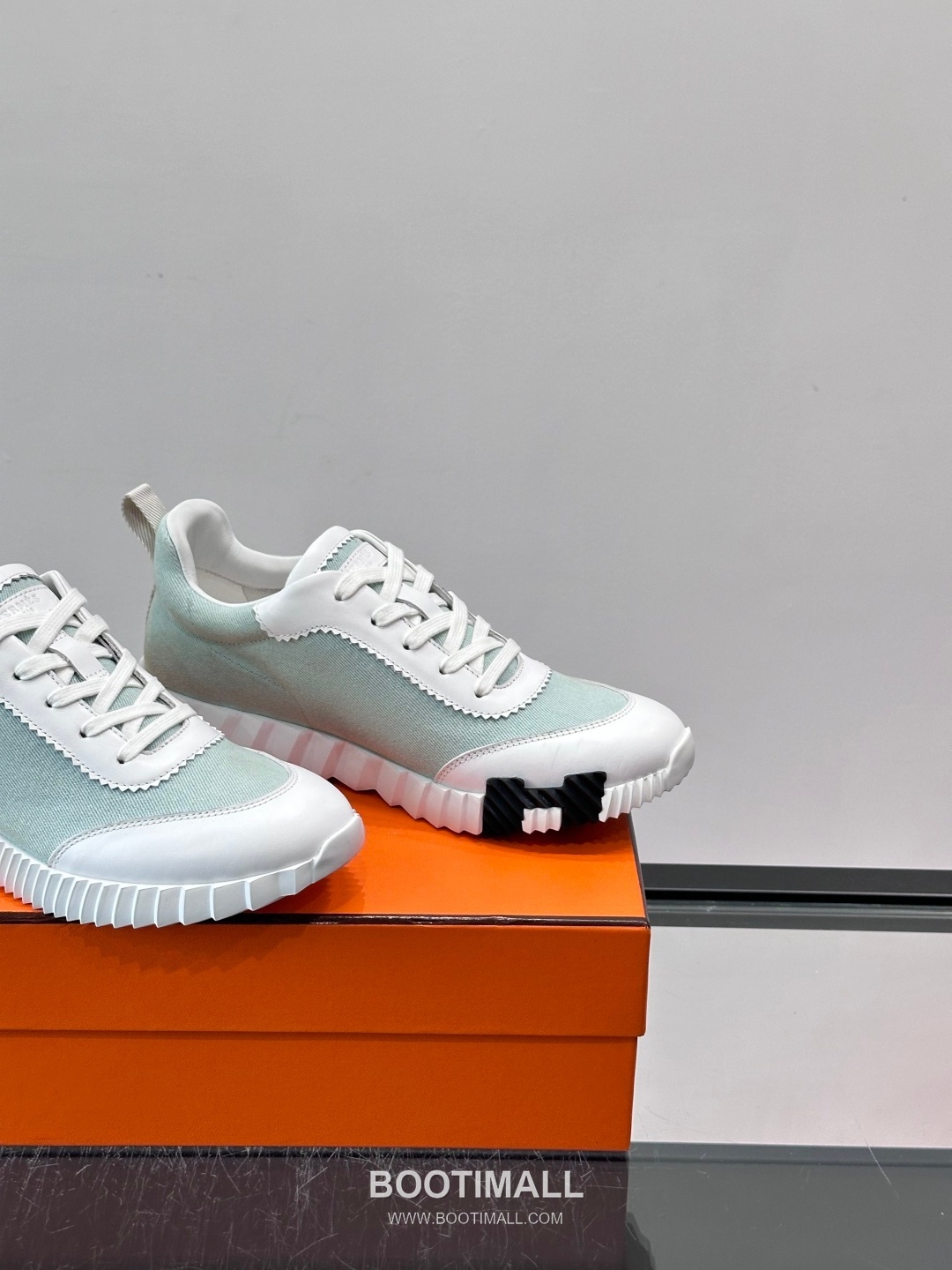 에르메스 송아지가죽 H로고 플랫폼 화이트 스니커즈 Hermes Calfskin H Logo Platform White Sneakers 4cm 7