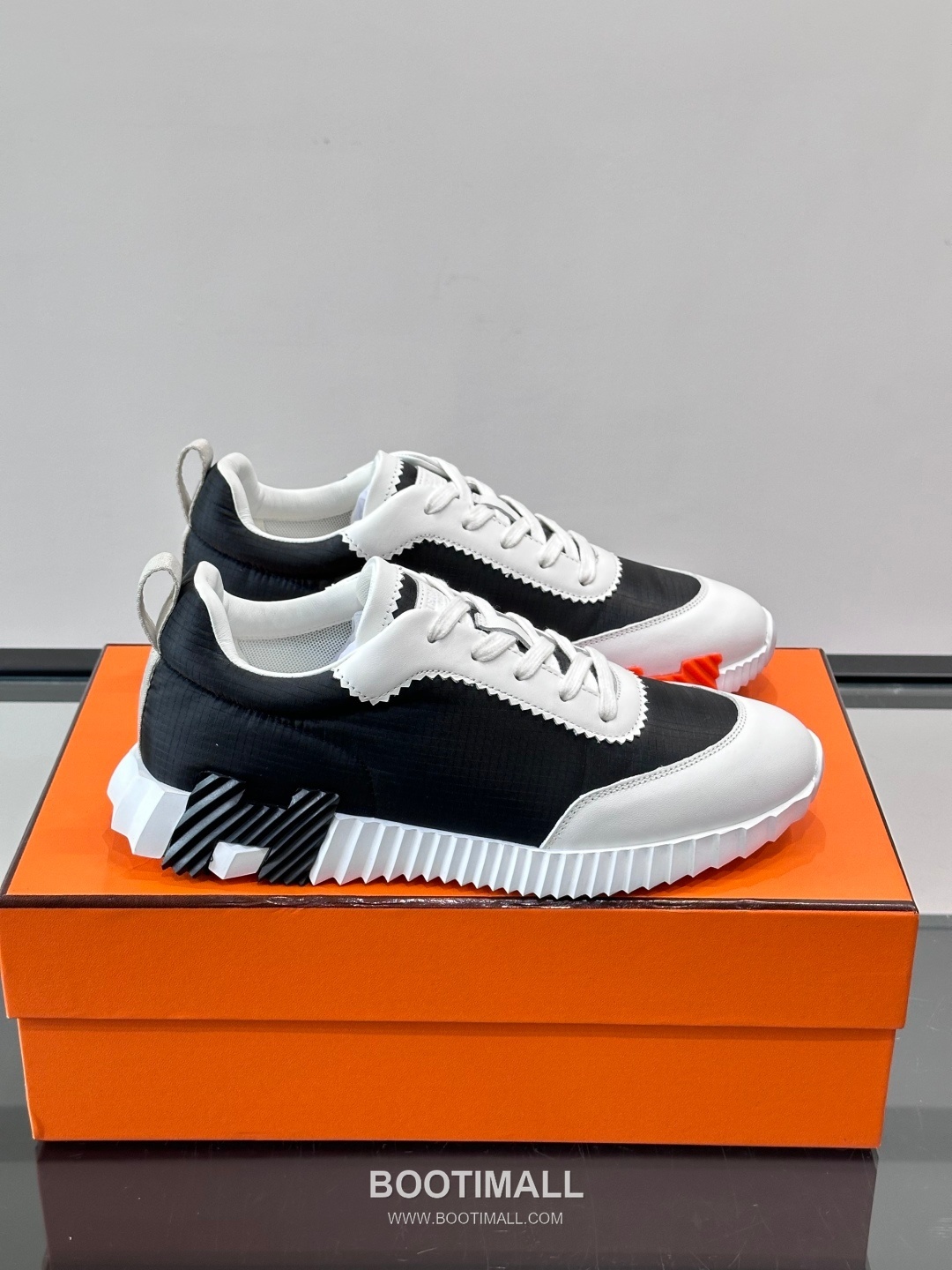 에르메스 송아지가죽 H로고 플랫폼 화이트 스니커즈 Hermes Calfskin H Logo Platform White Sneakers 4cm 1