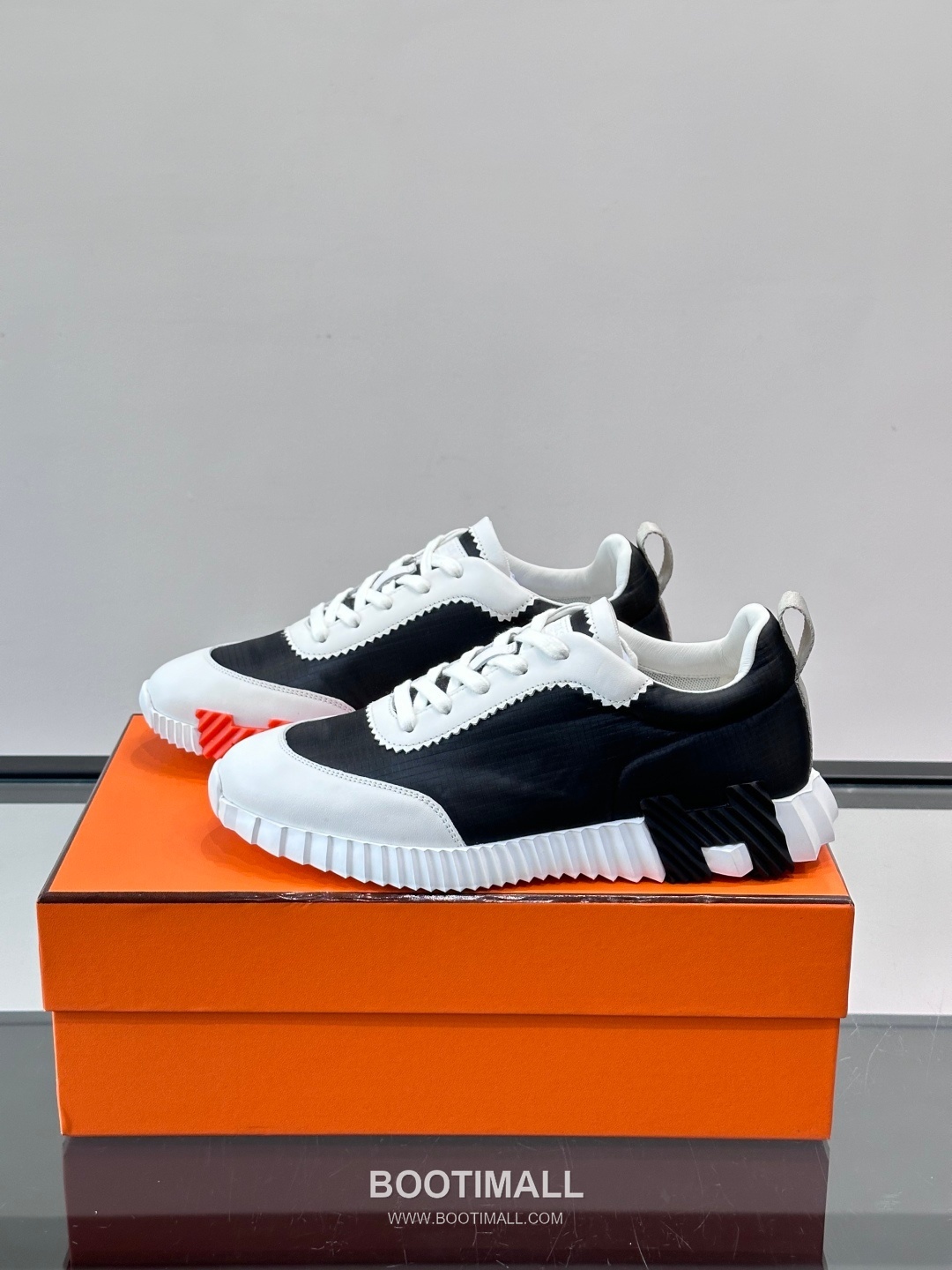 에르메스 송아지가죽 H로고 플랫폼 화이트 스니커즈 Hermes Calfskin H Logo Platform White Sneakers 4cm 3