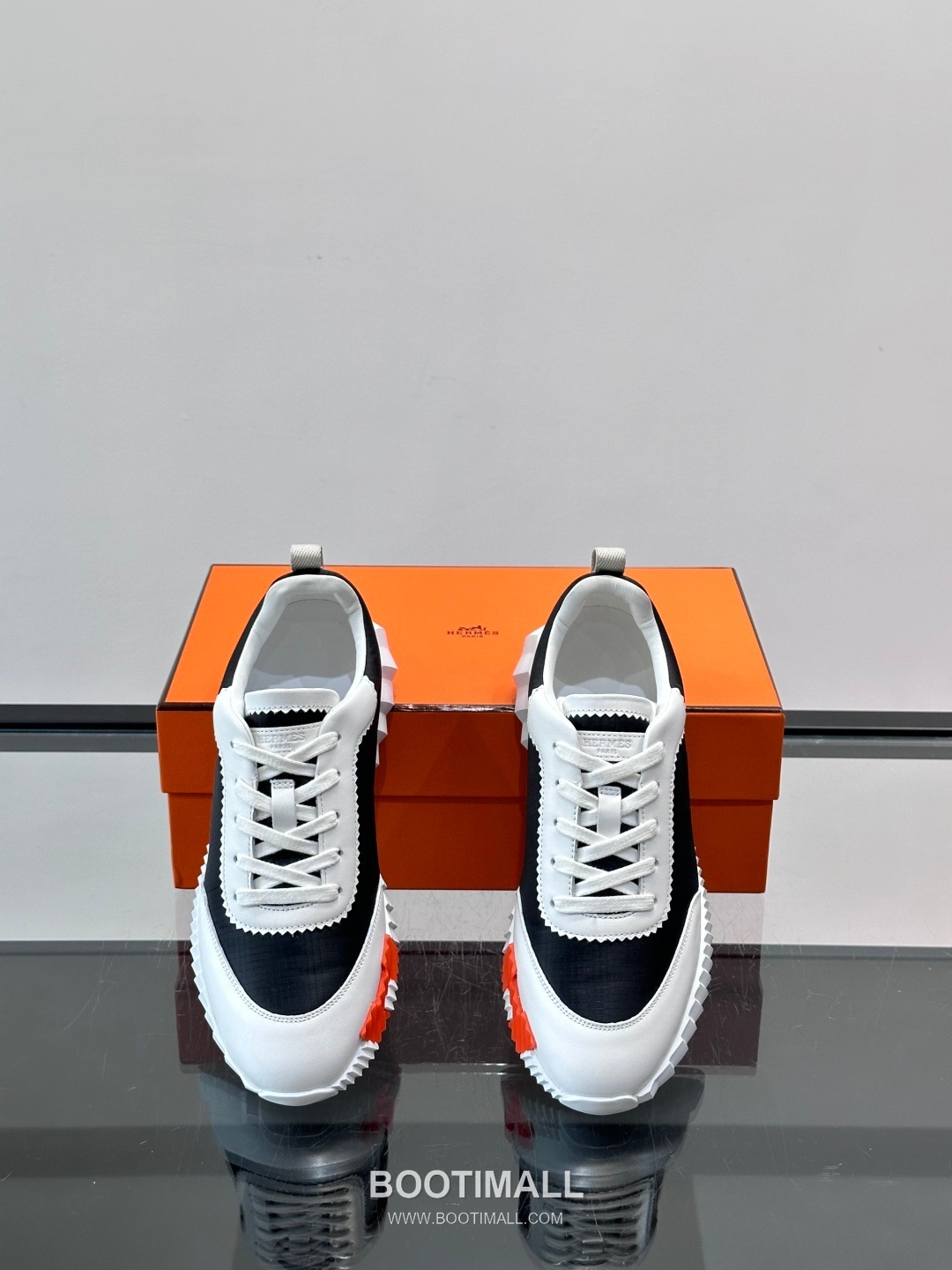 에르메스 송아지가죽 H로고 플랫폼 화이트 스니커즈 Hermes Calfskin H Logo Platform White Sneakers 4cm 6