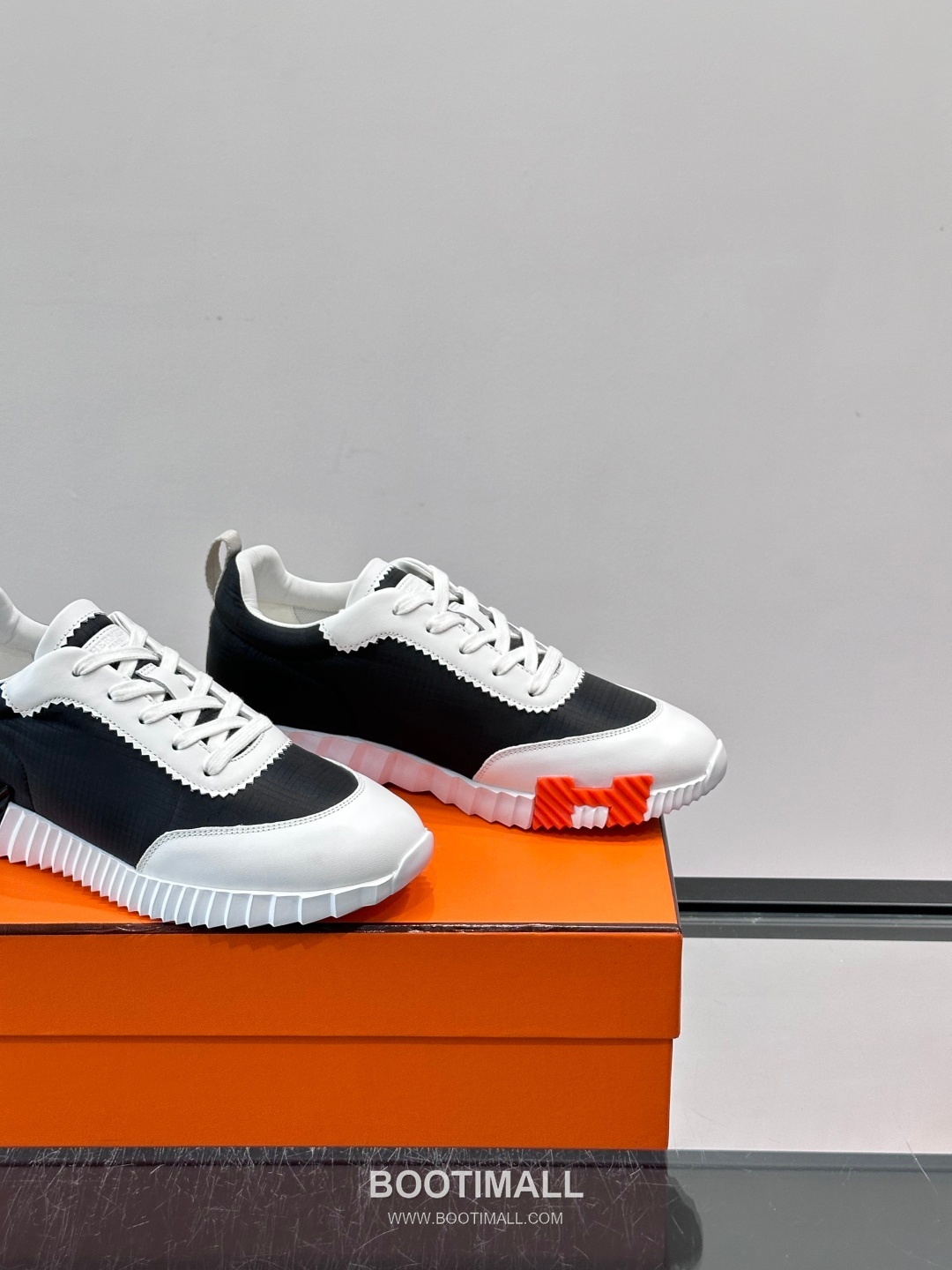 에르메스 송아지가죽 H로고 플랫폼 화이트 스니커즈 Hermes Calfskin H Logo Platform White Sneakers 4cm 7