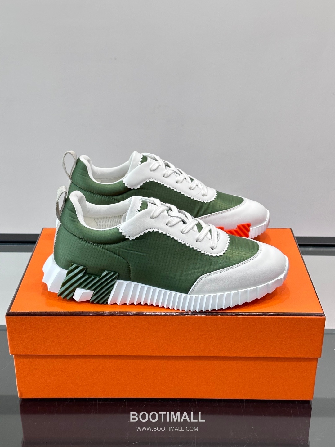 에르메스 송아지가죽 H로고 플랫폼 화이트 스니커즈 Hermes Calfskin H Logo Platform White Sneakers 4cm 1