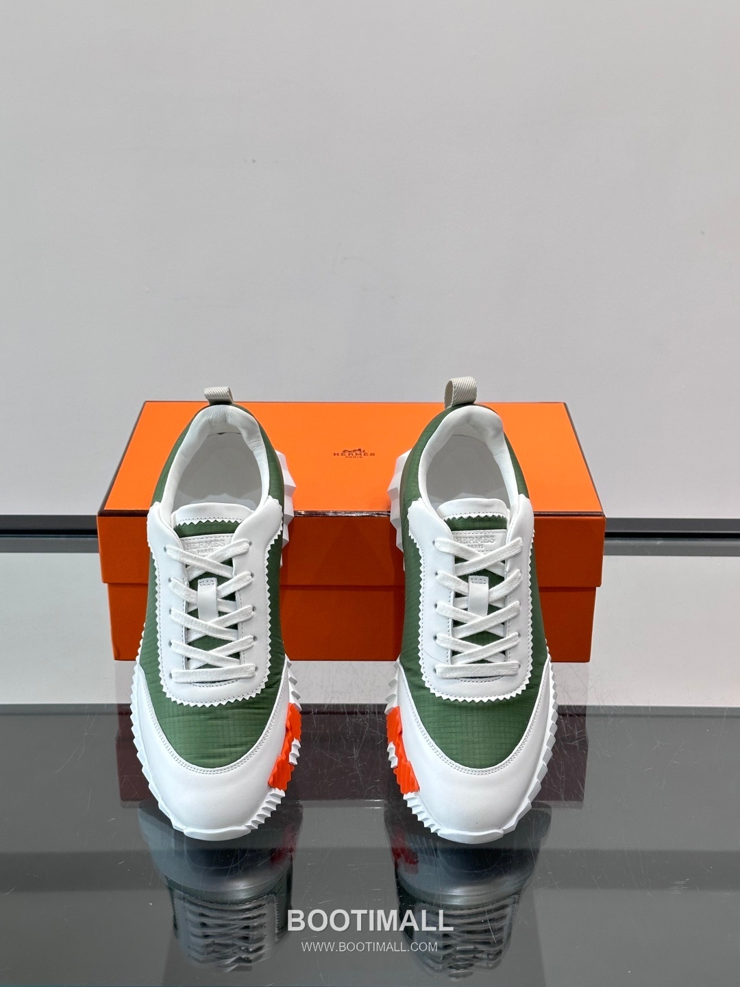 에르메스 송아지가죽 H로고 플랫폼 화이트 스니커즈 Hermes Calfskin H Logo Platform White Sneakers 4cm 6