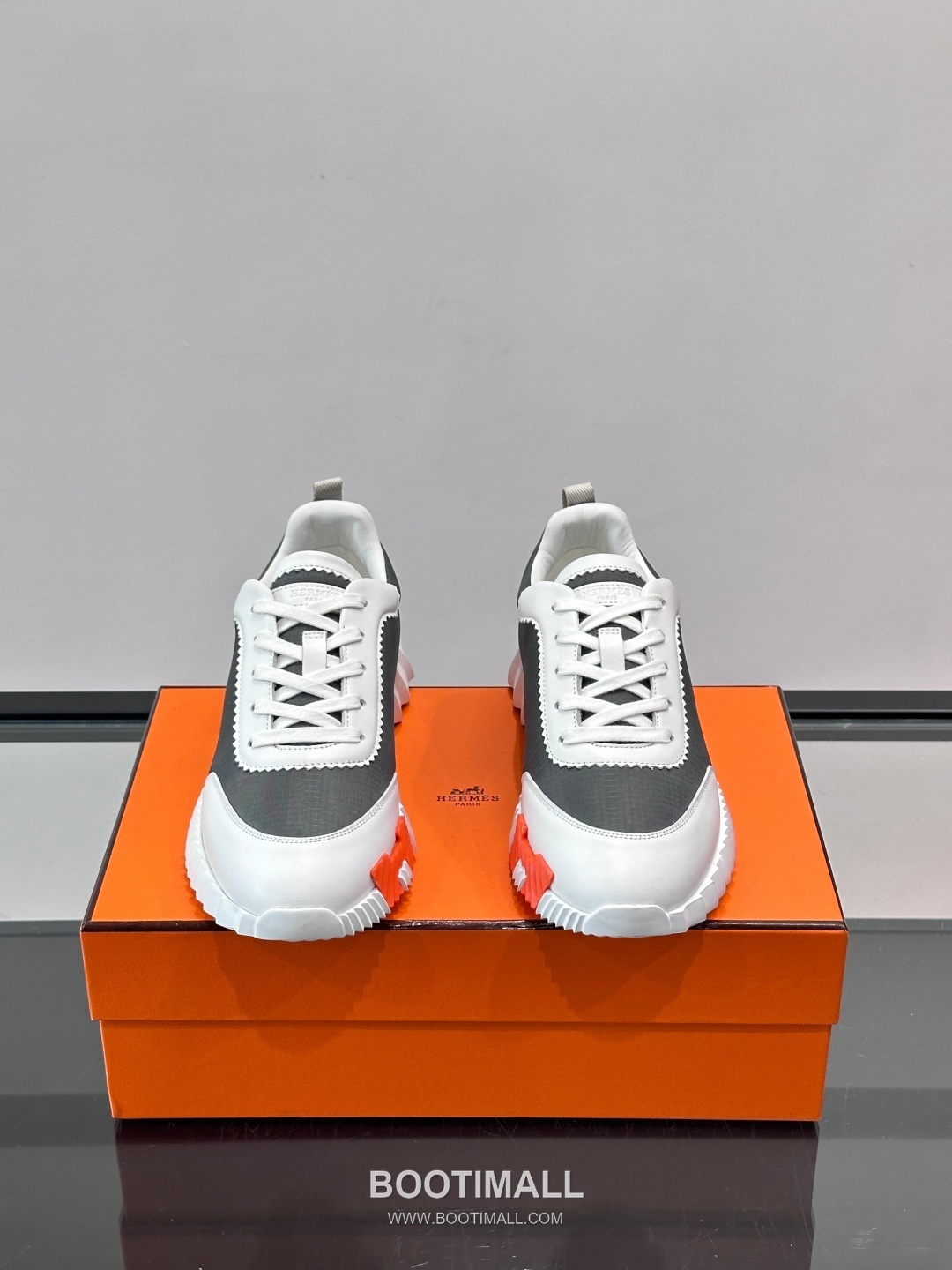 에르메스 송아지가죽 H로고 플랫폼 화이트 스니커즈 Hermes Calfskin H Logo Platform White Sneakers 4cm 2