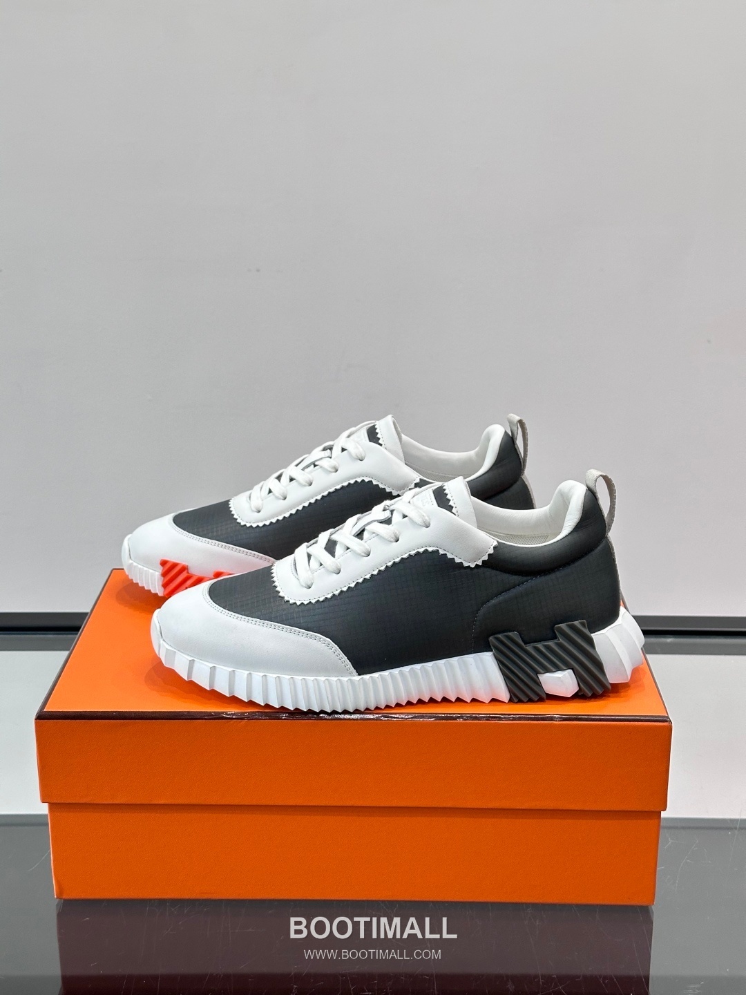 에르메스 송아지가죽 H로고 플랫폼 화이트 스니커즈 Hermes Calfskin H Logo Platform White Sneakers 4cm 3