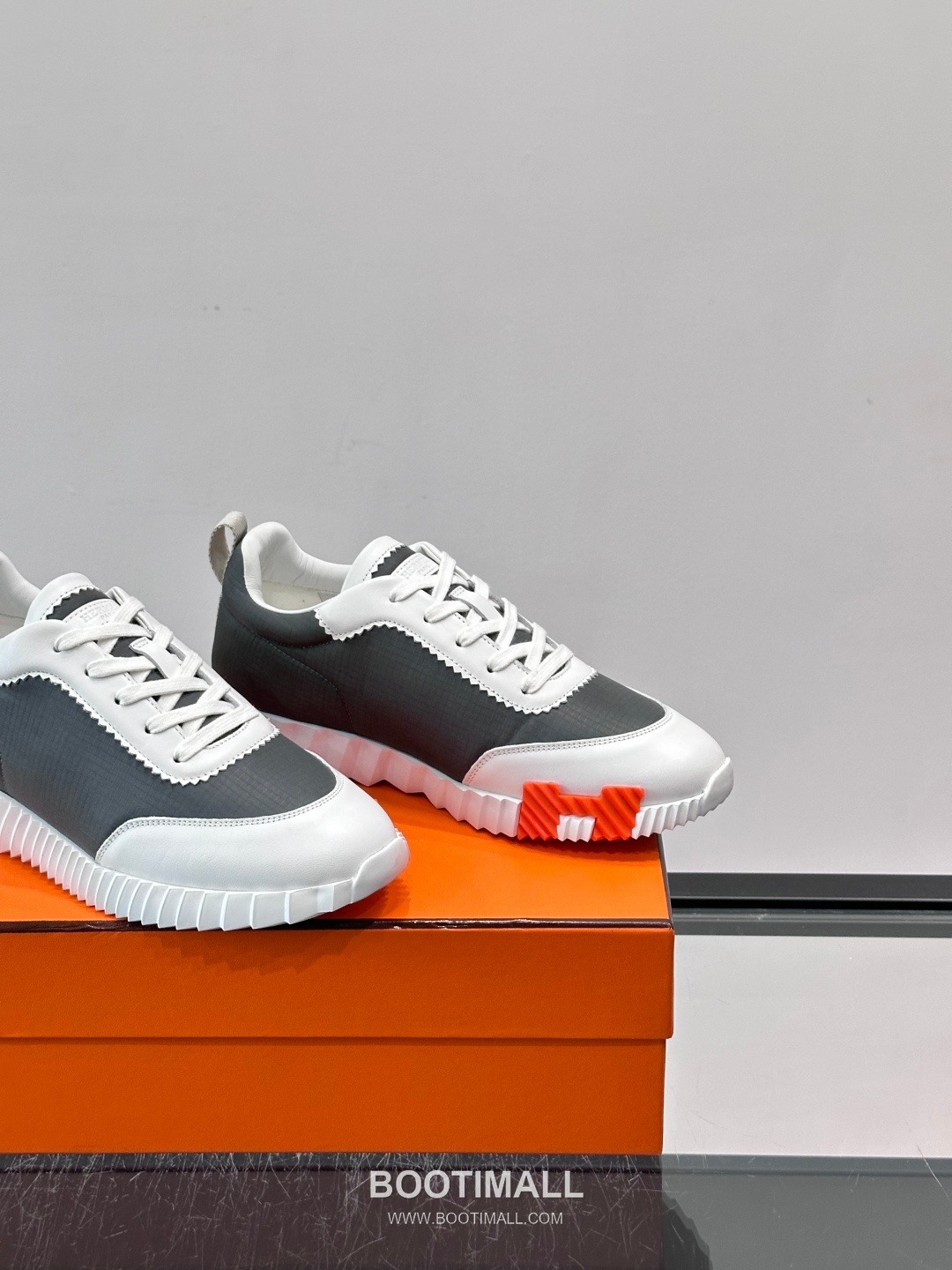 에르메스 송아지가죽 H로고 플랫폼 화이트 스니커즈 Hermes Calfskin H Logo Platform White Sneakers 4cm 7