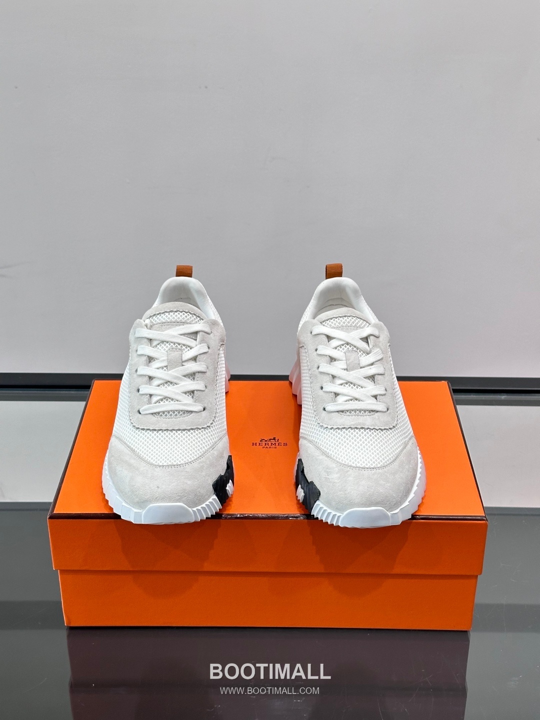 에르메스 송아지가죽 H로고 플랫폼 화이트 스니커즈 Hermes Calfskin H Logo Platform White Sneakers 4cm 2