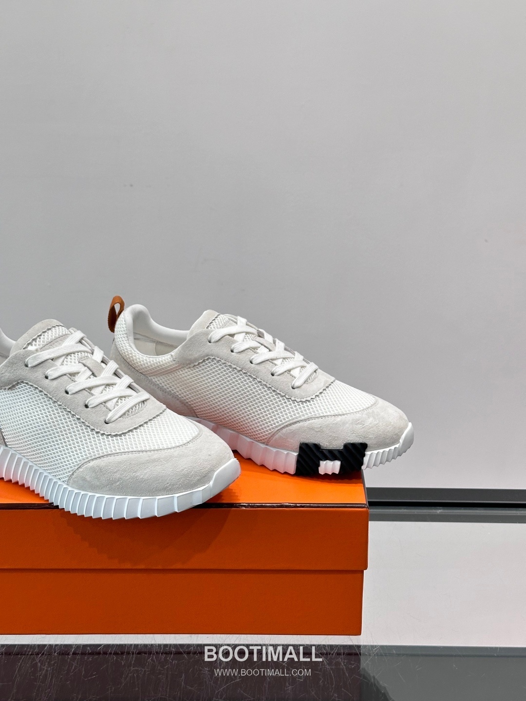 에르메스 송아지가죽 H로고 플랫폼 화이트 스니커즈 Hermes Calfskin H Logo Platform White Sneakers 4cm 7