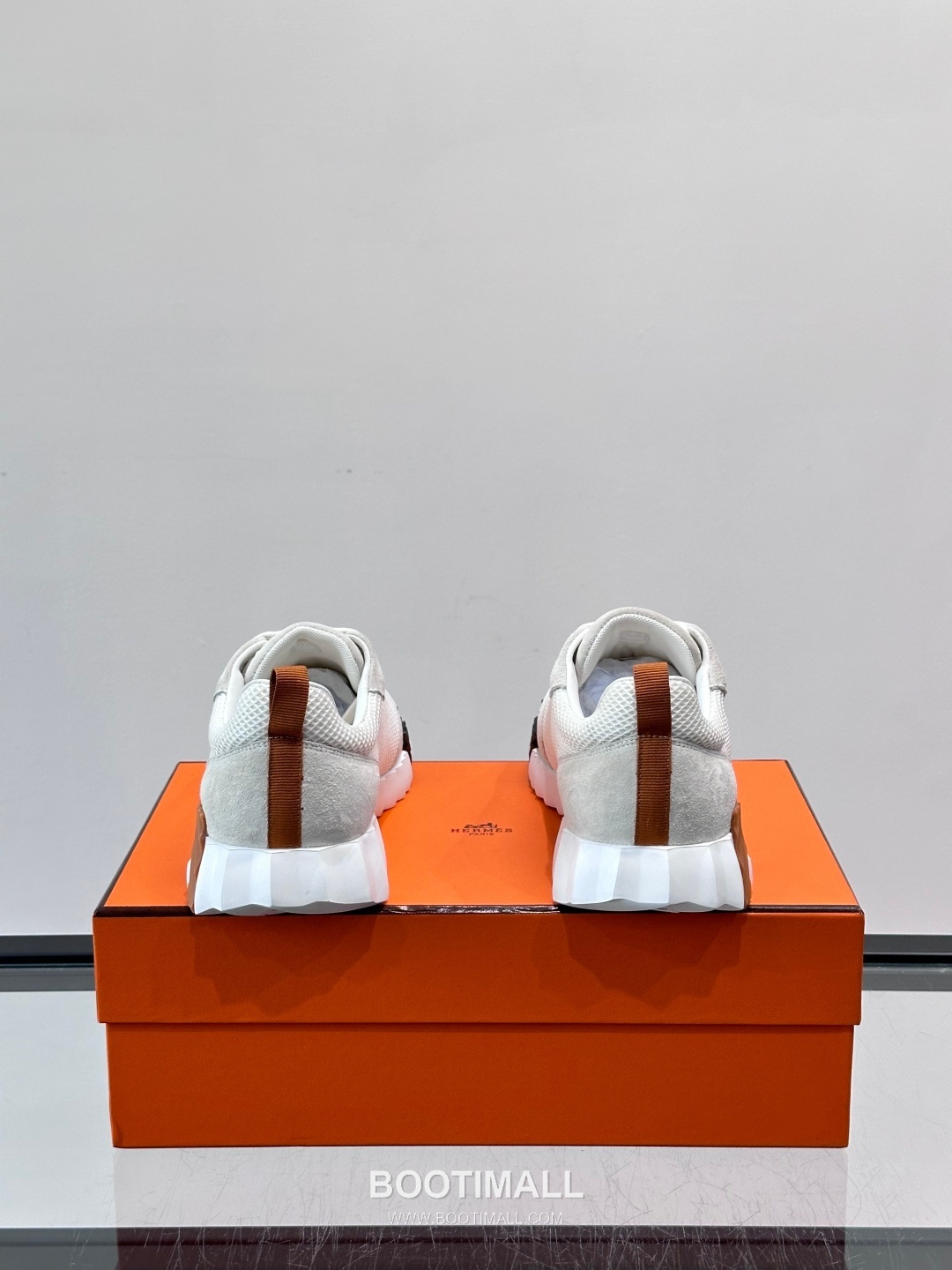 에르메스 송아지가죽 H로고 플랫폼 화이트 스니커즈 Hermes Calfskin H Logo Platform White Sneakers 4cm 8