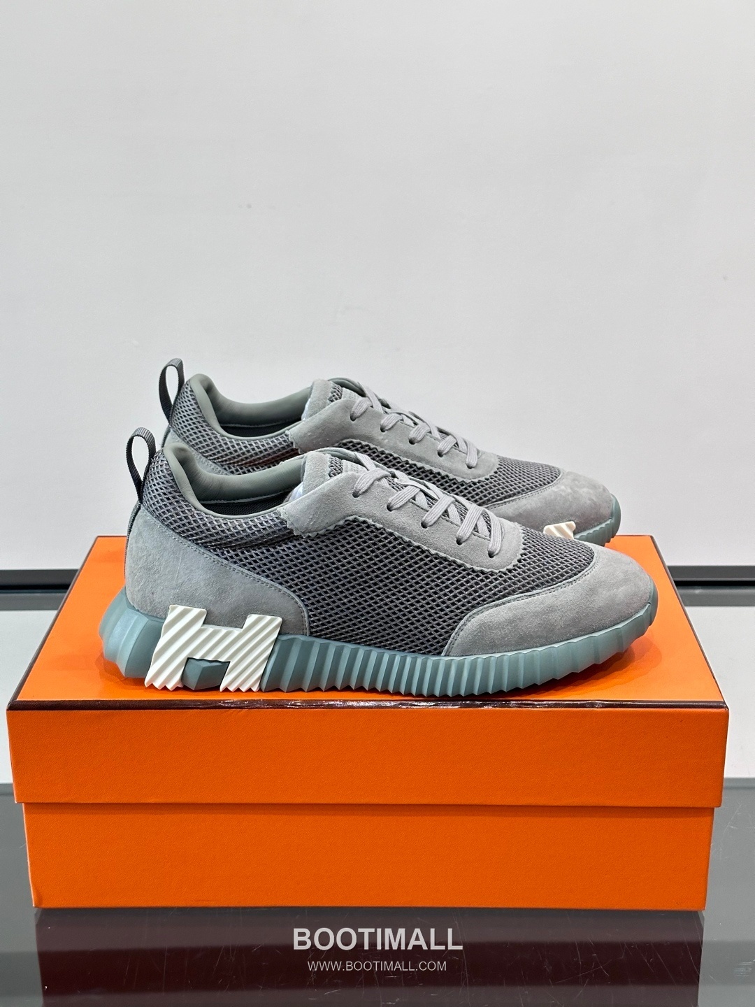 에르메스 송아지가죽 H로고 플랫폼 화이트 스니커즈 Hermes Calfskin H Logo Platform White Sneakers 4cm 1