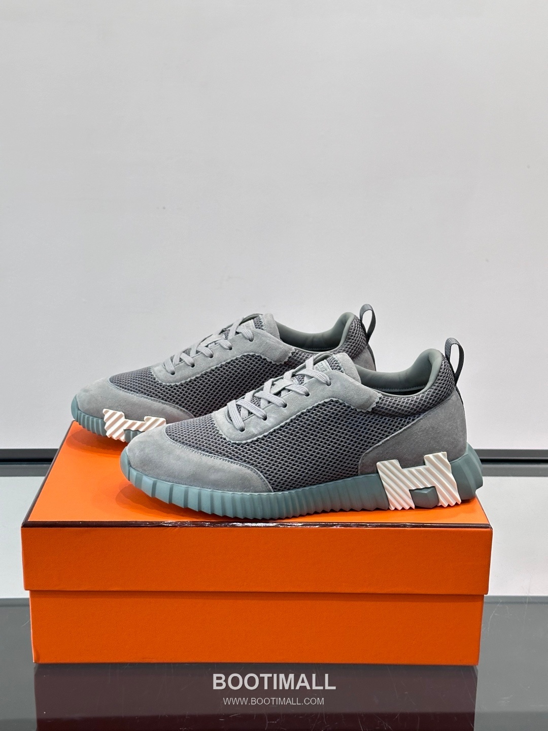 에르메스 송아지가죽 H로고 플랫폼 화이트 스니커즈 Hermes Calfskin H Logo Platform White Sneakers 4cm 3