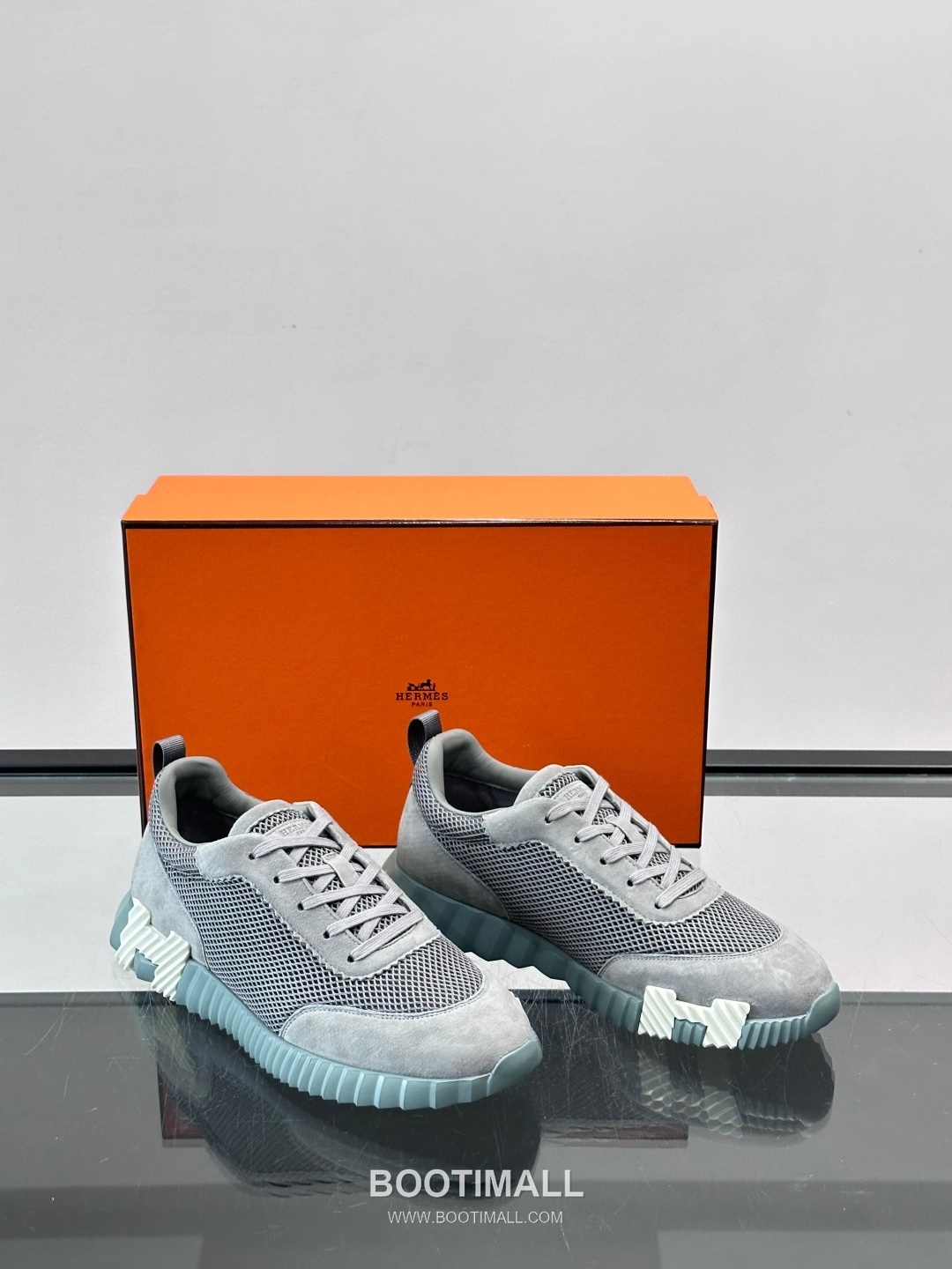 에르메스 송아지가죽 H로고 플랫폼 화이트 스니커즈 Hermes Calfskin H Logo Platform White Sneakers 4cm 5