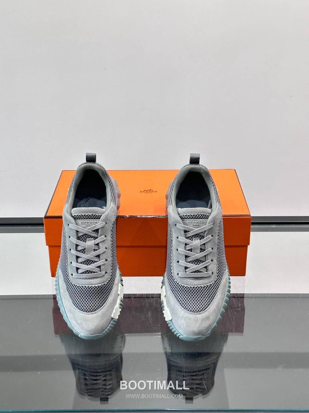 에르메스 송아지가죽 H로고 플랫폼 화이트 스니커즈 Hermes Calfskin H Logo Platform White Sneakers 4cm 6