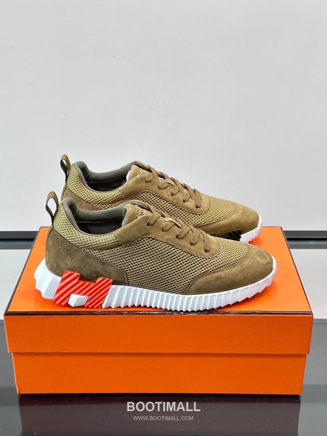 에르메스 송아지가죽 H로고 플랫폼 화이트 스니커즈 Hermes Calfskin H Logo Platform White Sneakers 4cm 1