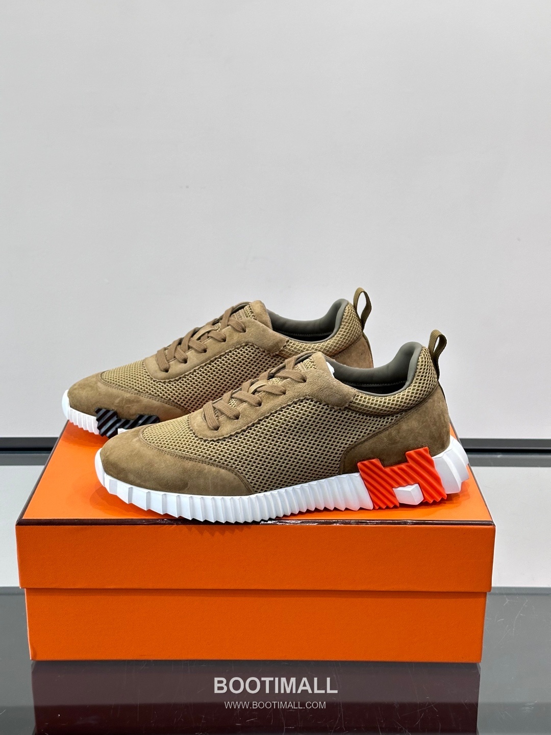 에르메스 송아지가죽 H로고 플랫폼 화이트 스니커즈 Hermes Calfskin H Logo Platform White Sneakers 4cm 3