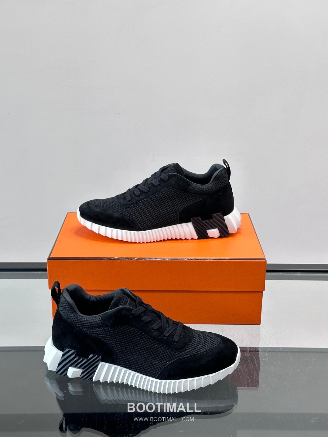 에르메스 송아지가죽 H로고 플랫폼 화이트 스니커즈 Hermes Calfskin H Logo Platform White Sneakers 4cm 4