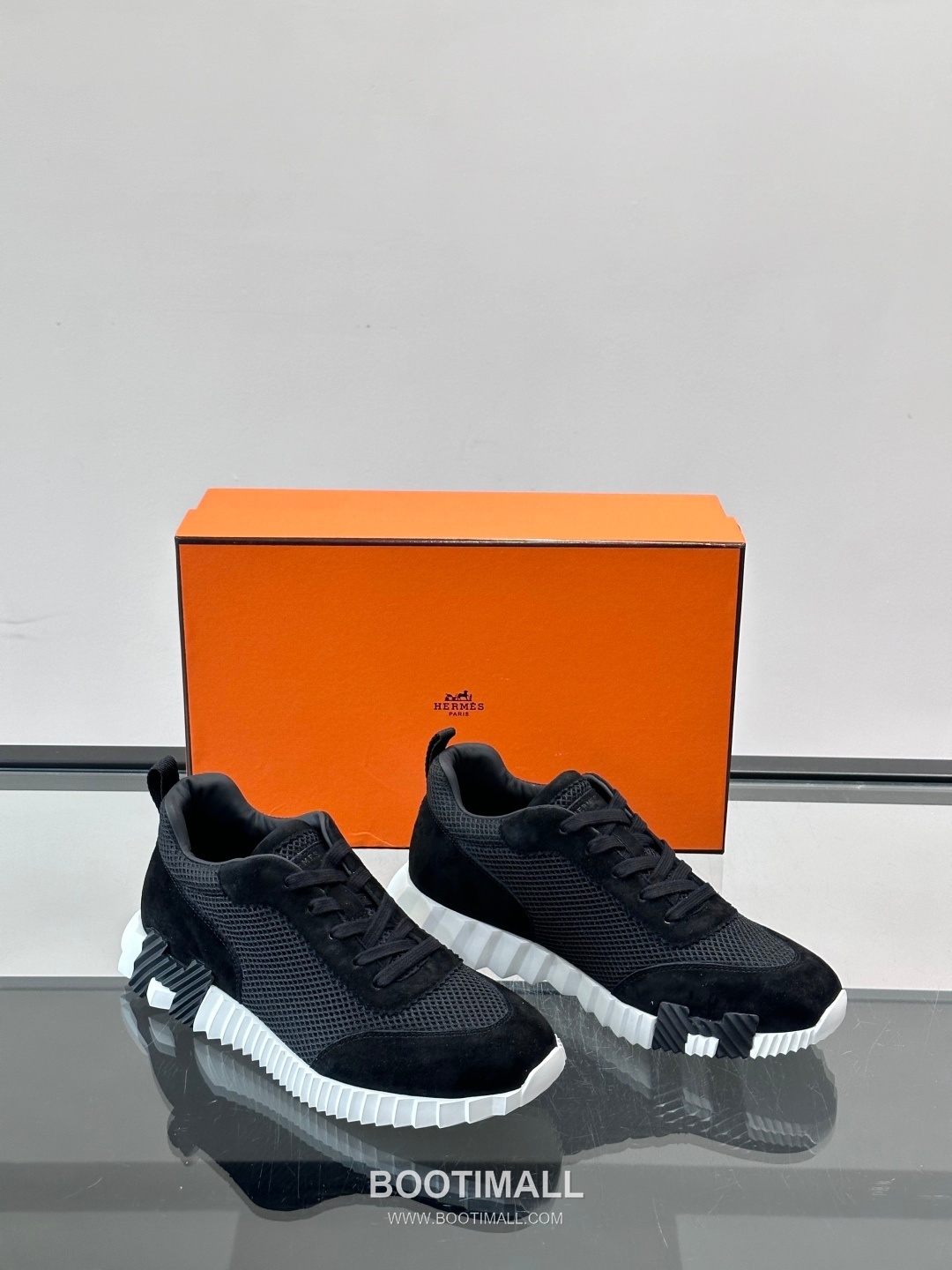 에르메스 송아지가죽 H로고 플랫폼 화이트 스니커즈 Hermes Calfskin H Logo Platform White Sneakers 4cm 5