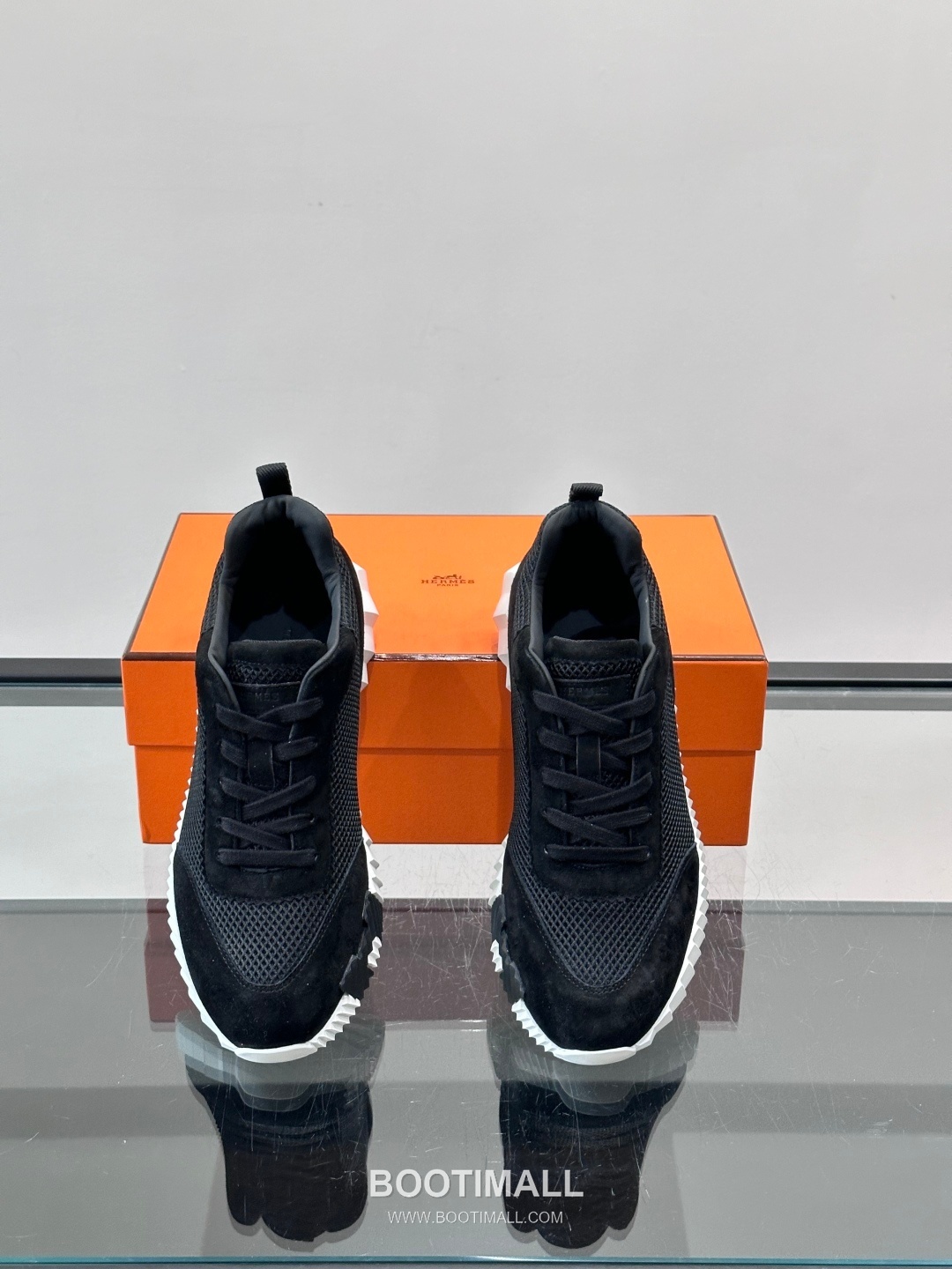 에르메스 송아지가죽 H로고 플랫폼 화이트 스니커즈 Hermes Calfskin H Logo Platform White Sneakers 4cm 6