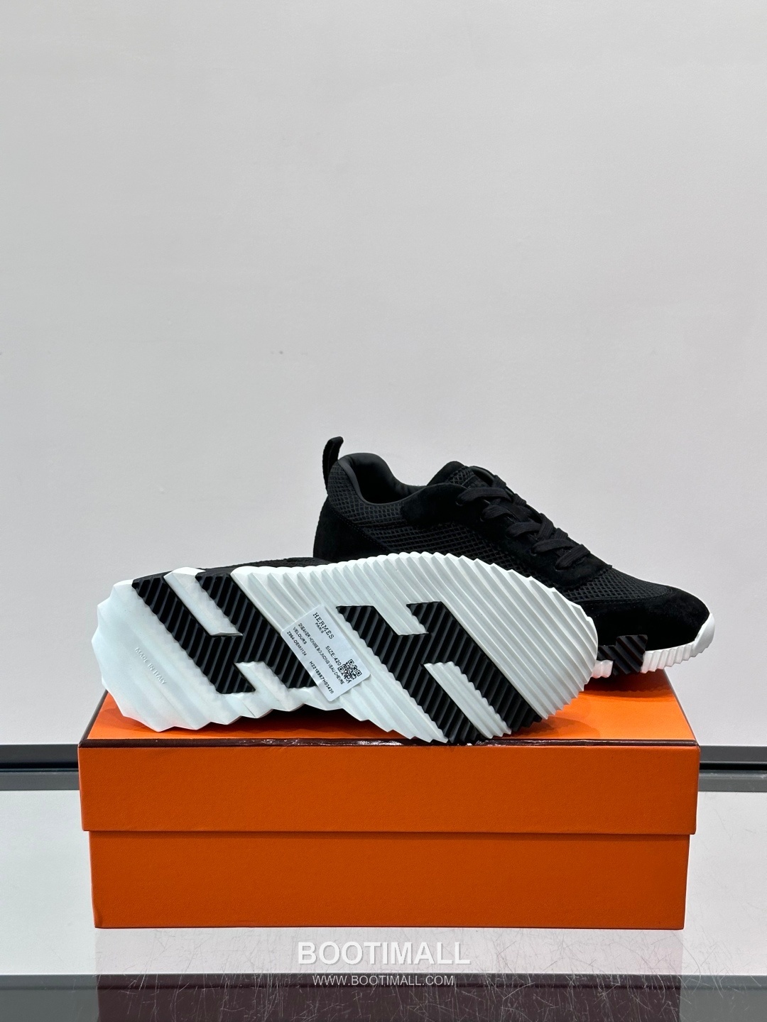 에르메스 송아지가죽 H로고 플랫폼 화이트 스니커즈 Hermes Calfskin H Logo Platform White Sneakers 4cm 9