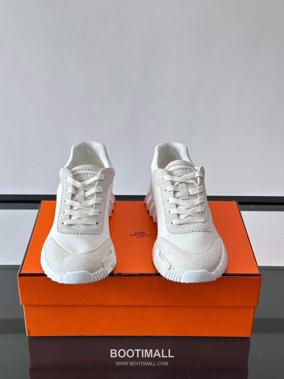 에르메스 송아지가죽 H로고 플랫폼 화이트 스니커즈 Hermes Calfskin H Logo Platform White Sneakers 4cm 2