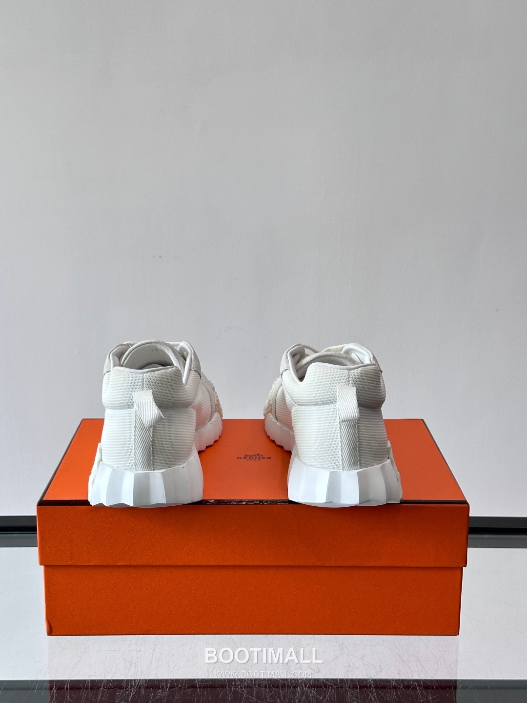 에르메스 송아지가죽 H로고 플랫폼 화이트 스니커즈 Hermes Calfskin H Logo Platform White Sneakers 4cm 8