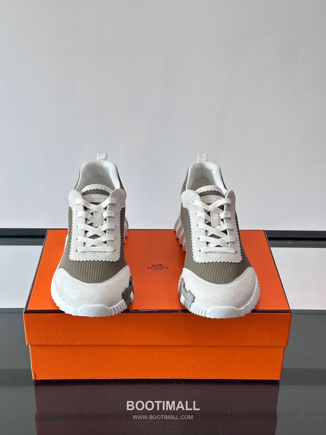 에르메스 송아지가죽 H로고 플랫폼 화이트 스니커즈 Hermes Calfskin H Logo Platform White Sneakers 4cm 2
