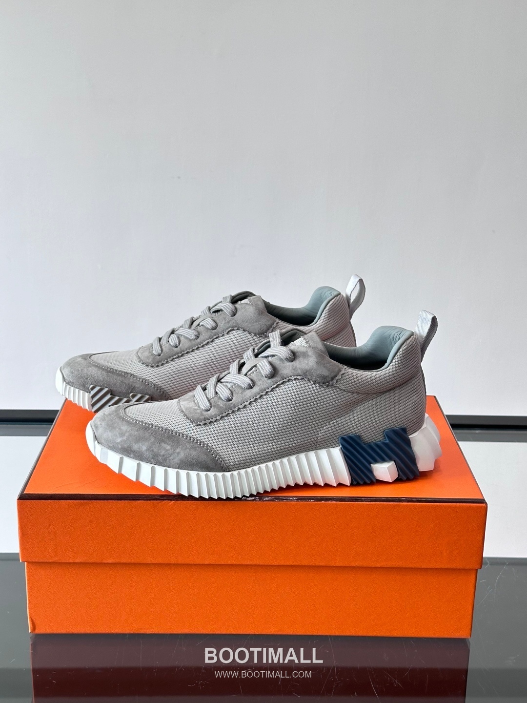 에르메스 송아지가죽 H로고 플랫폼 화이트 스니커즈 Hermes Calfskin H Logo Platform White Sneakers 4cm 3